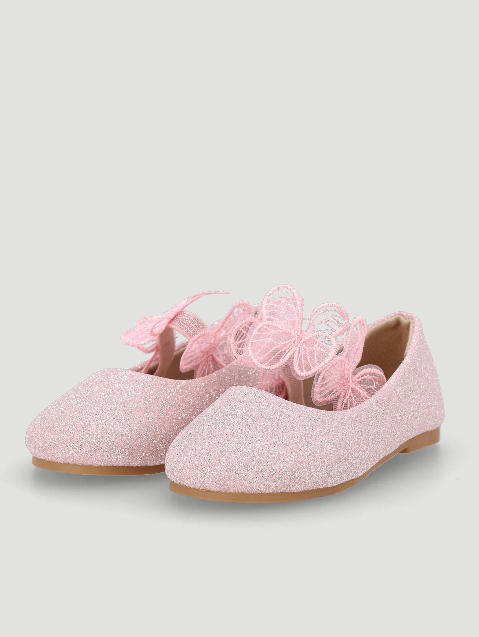 Pre-Girls Butterfly Pump - Pink - Image 2