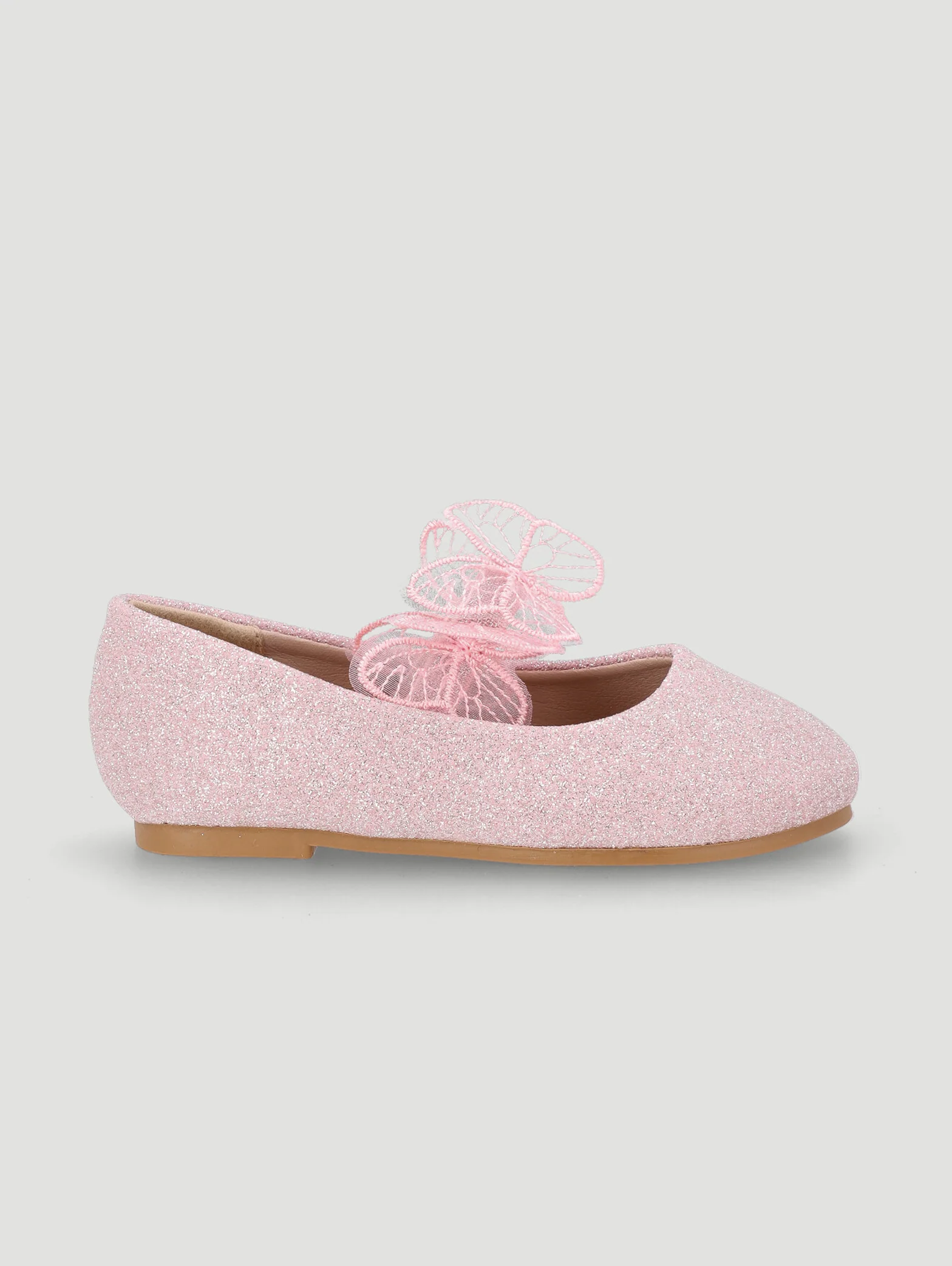 Pre-Girls Butterfly Pump - Pink - Image 3