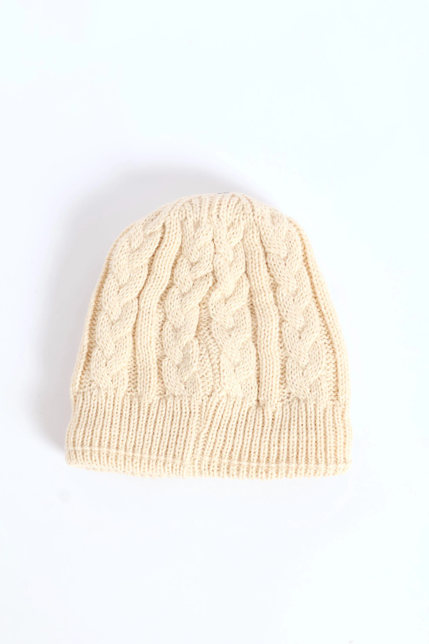 Pre-Girls Cable 3D Bow Beanie - Cream - Image 3