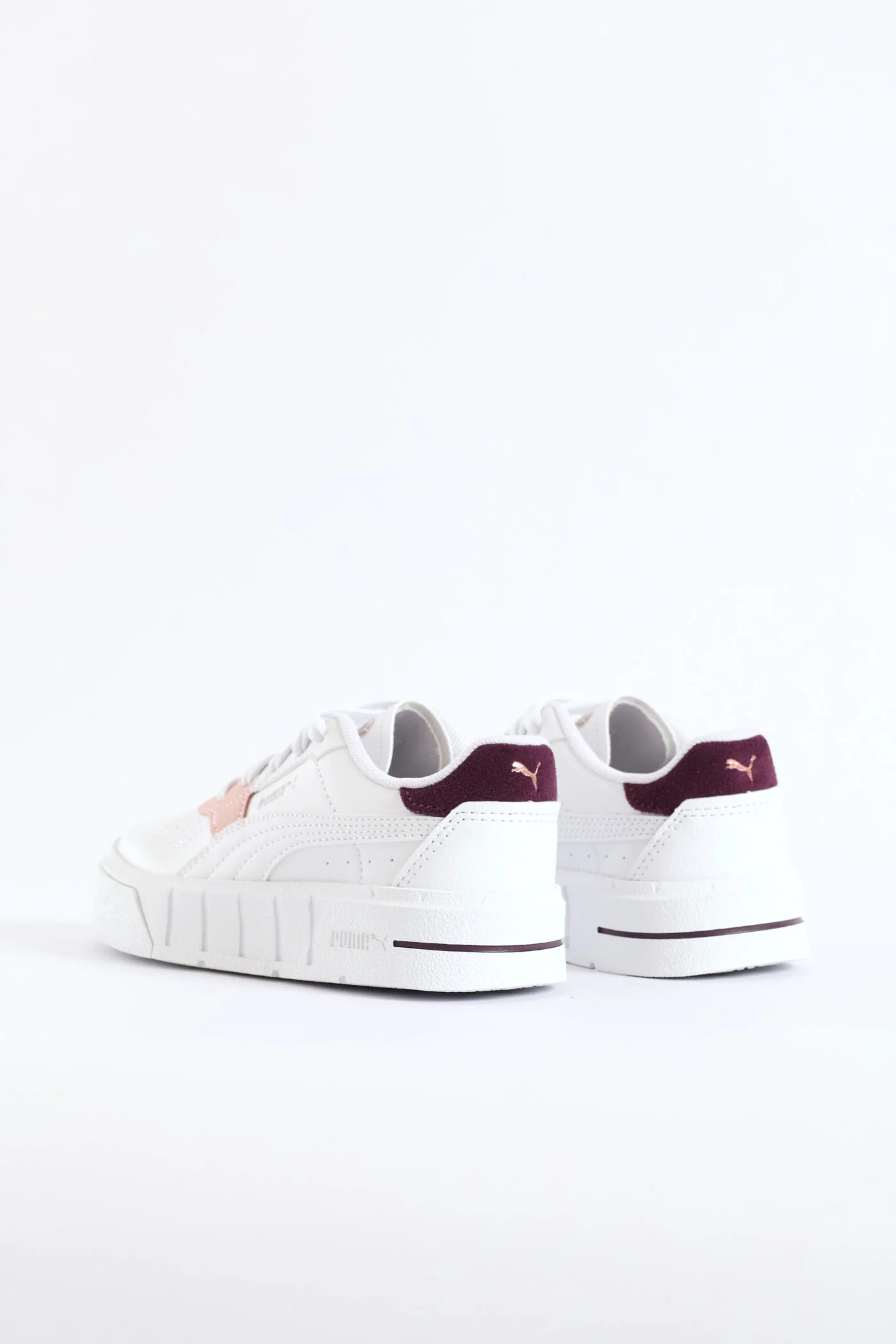Pre-Girls Cali Court Match Sneaker - White/Berry - Image 2