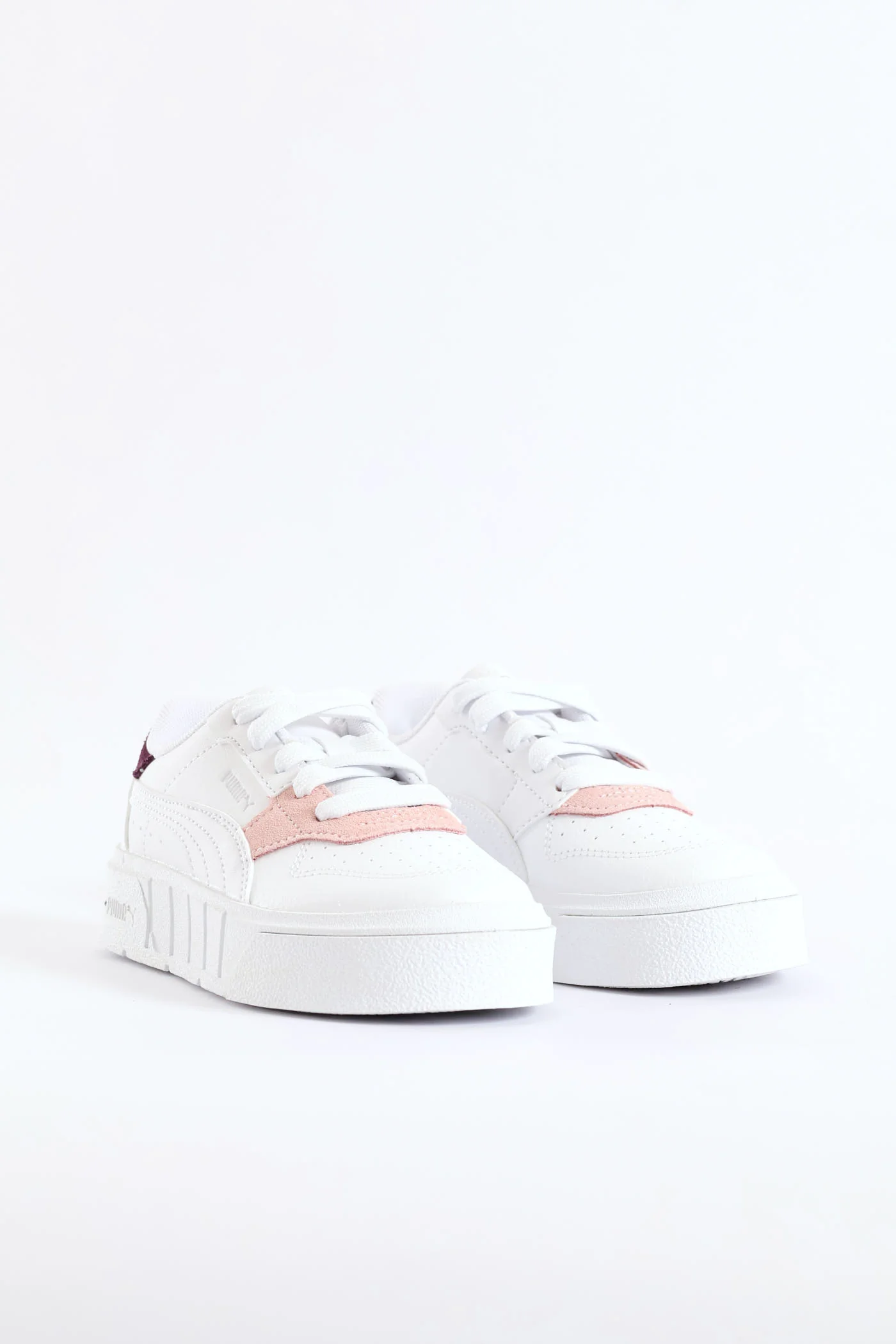 Pre-Girls Cali Court Match Sneaker - White/Berry - Image 3