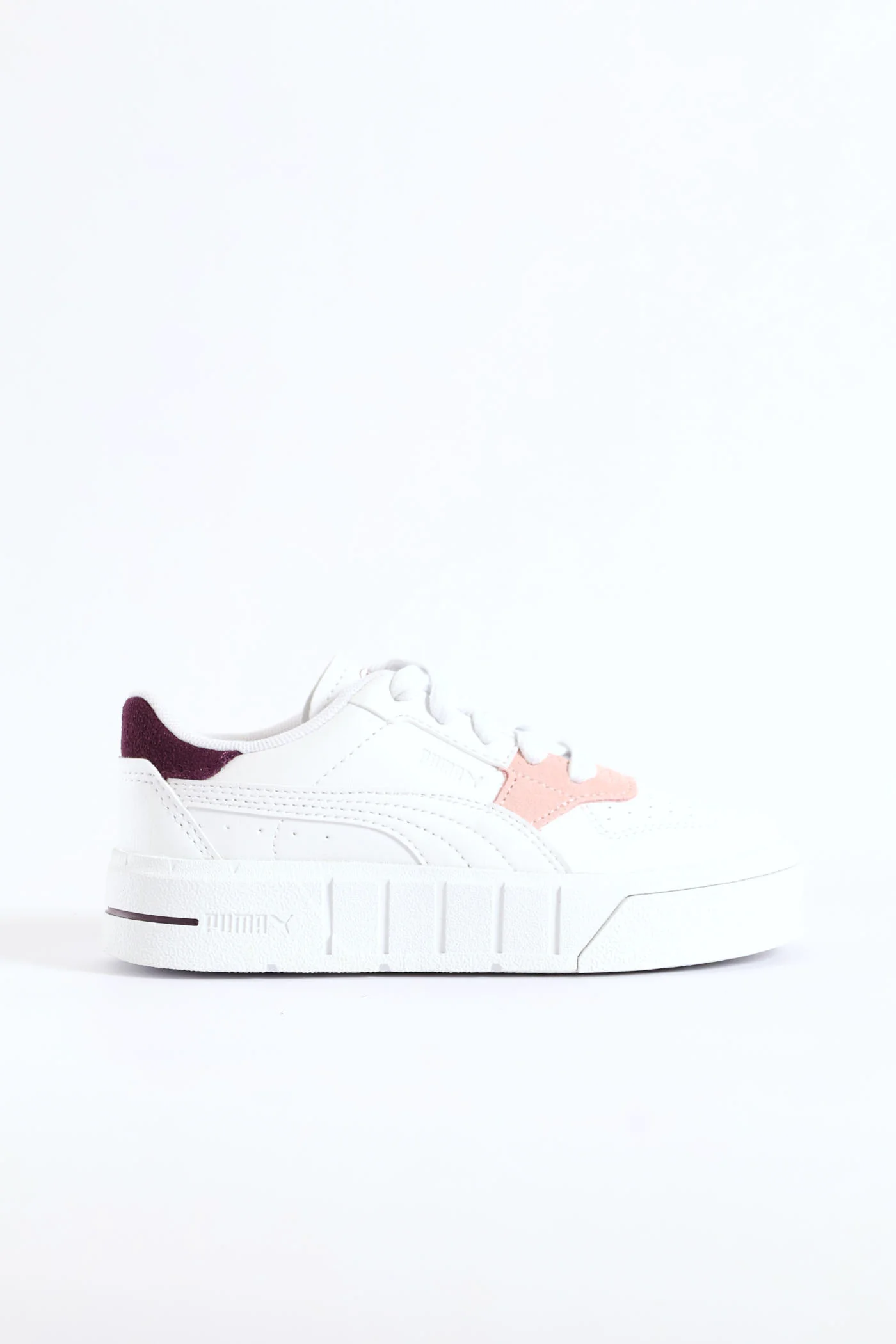 Pre-Girls Cali Court Match Sneaker - White/Berry - Image 5