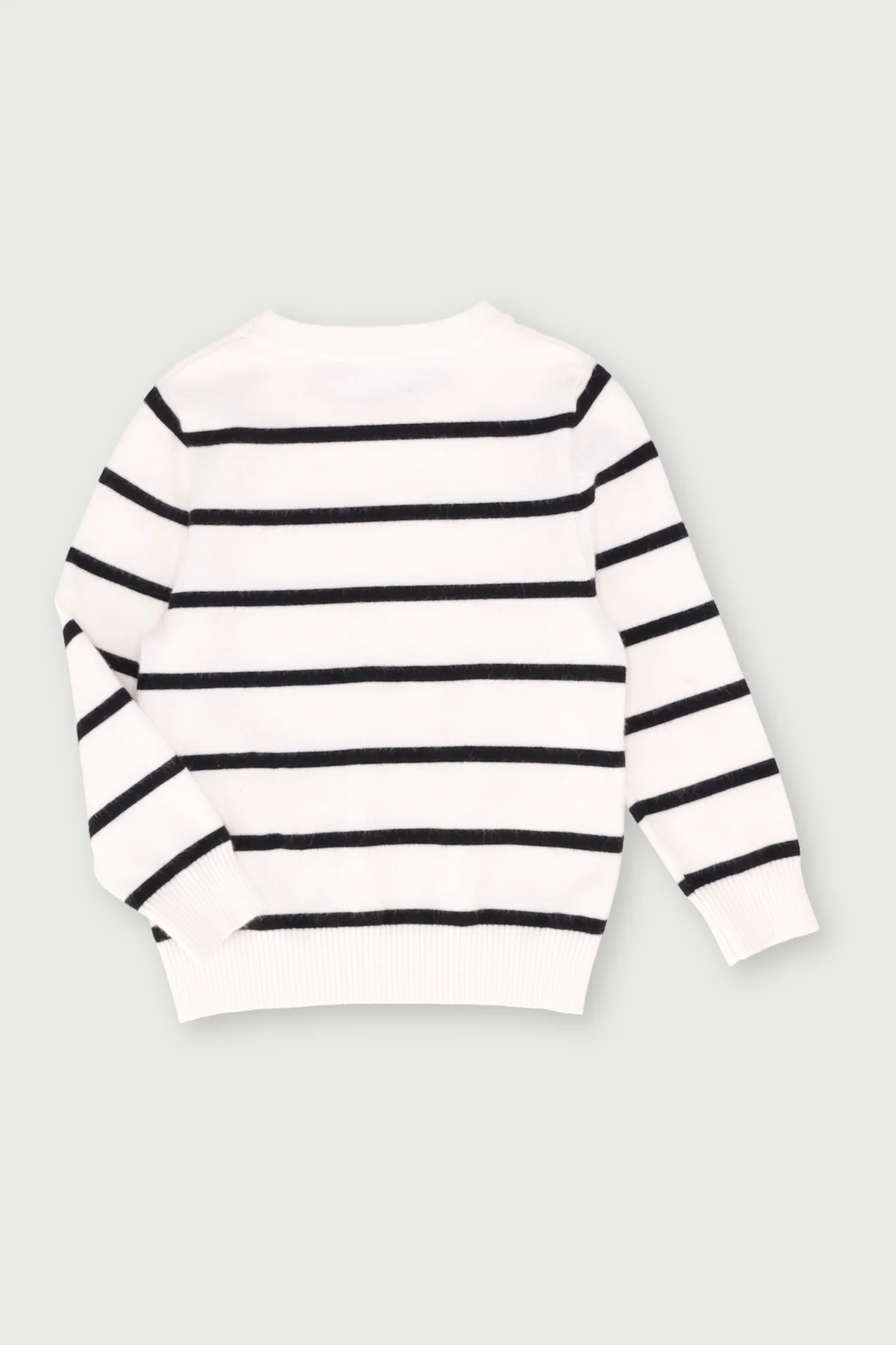 Pre-Girls Chanel Stripe Jersey  - Black/White - Image 2