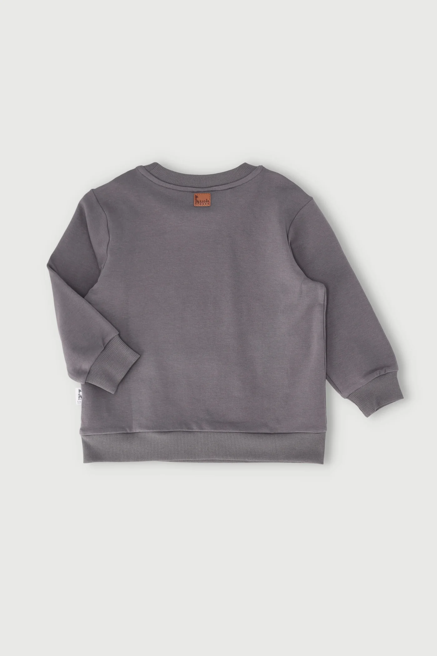 Pre-Girls Charcoal Butterfly Fashion Sweater - Charcoal - Image 2