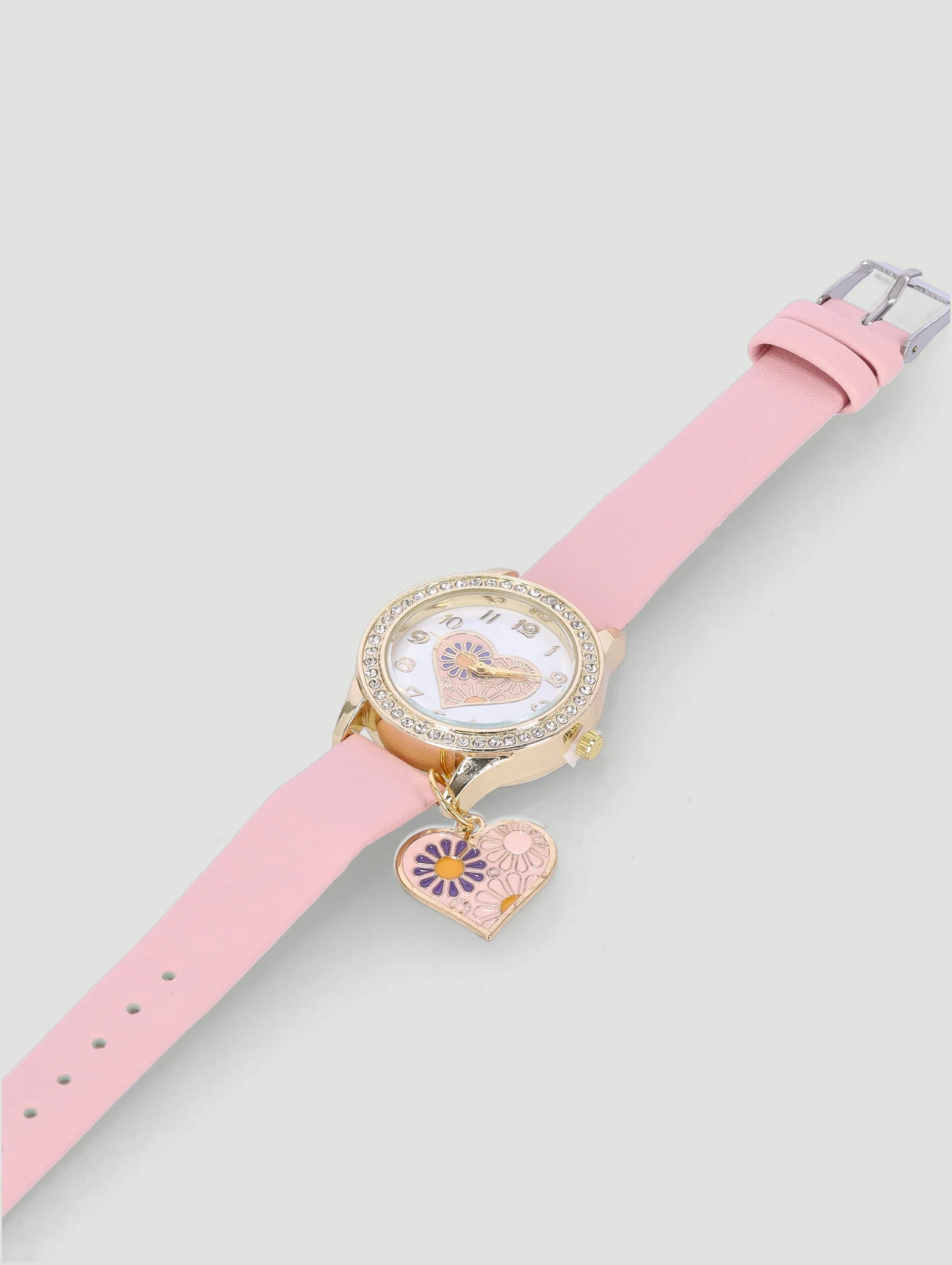 Pre-Girls Charm Analogue Watch - Pink - Image 2