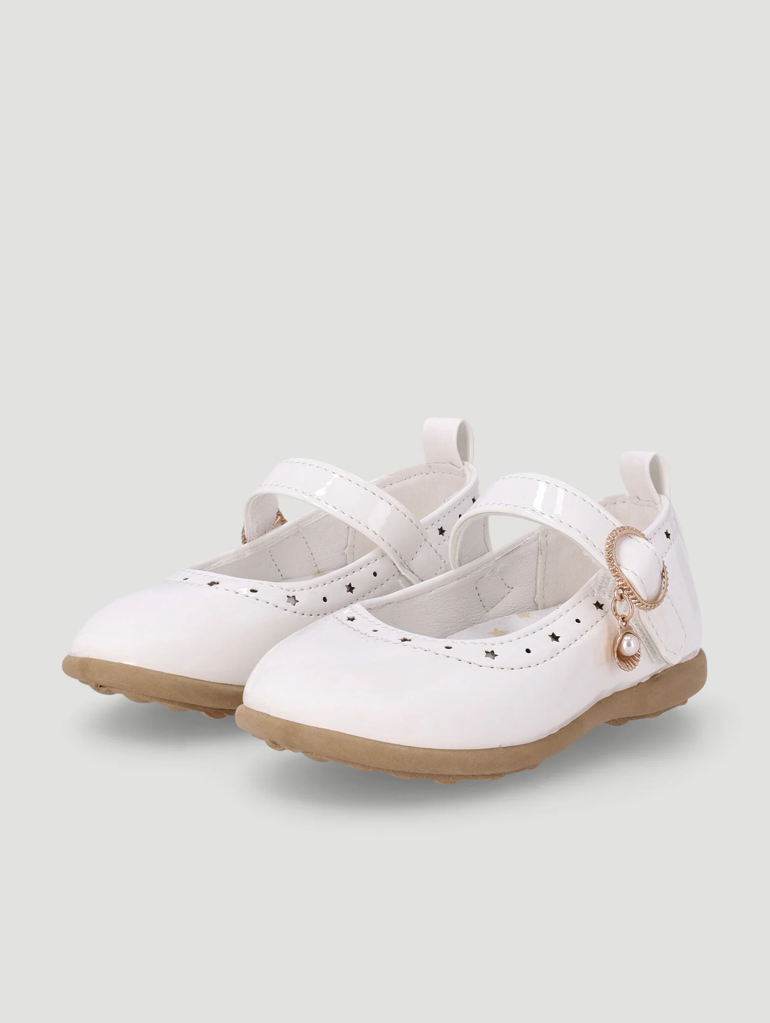 Pre-Girls Charm Comfort Pump - White - Image 3