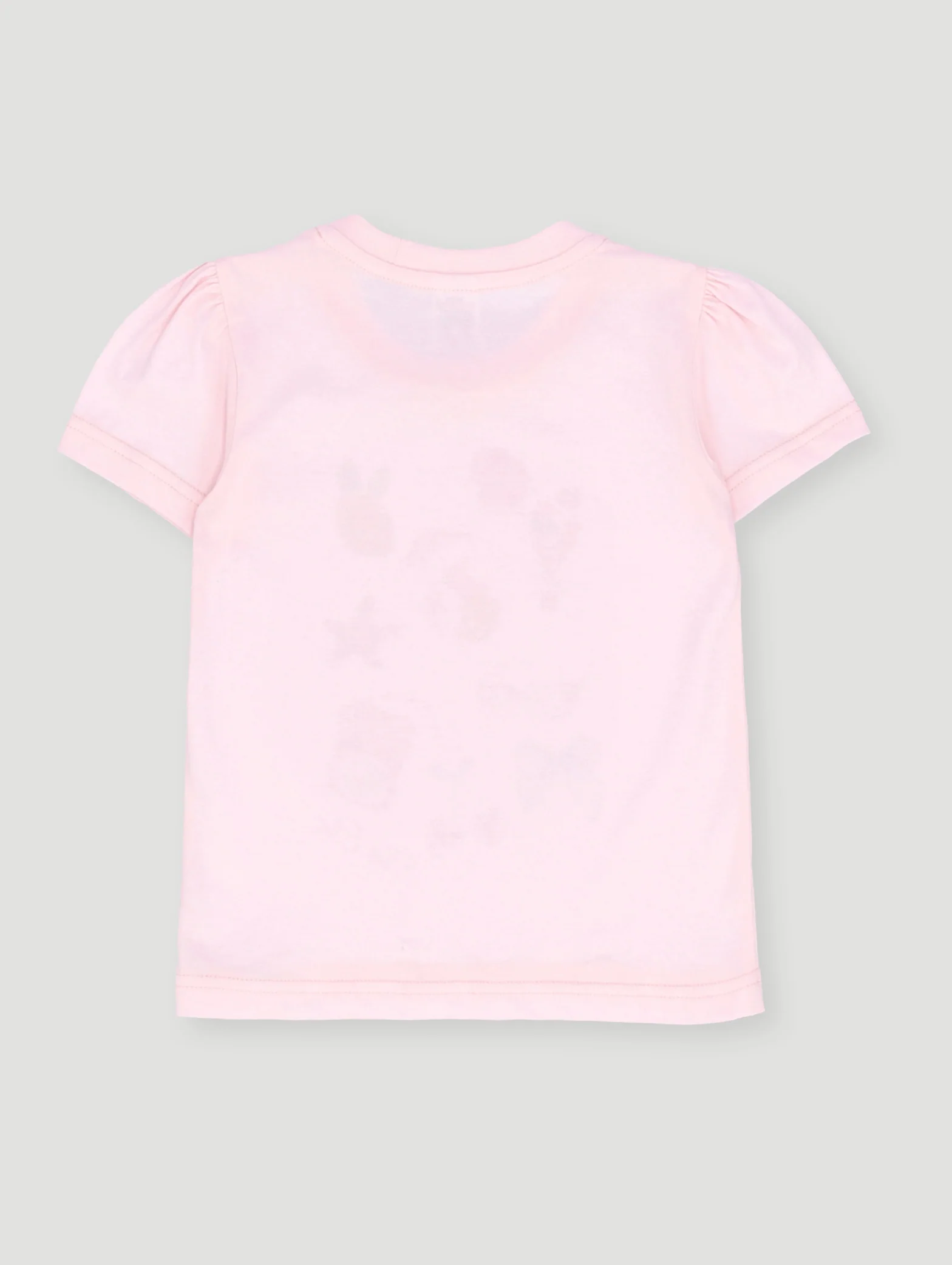 Pre- Girls Cherry Bow Tee - Pink - Image 2