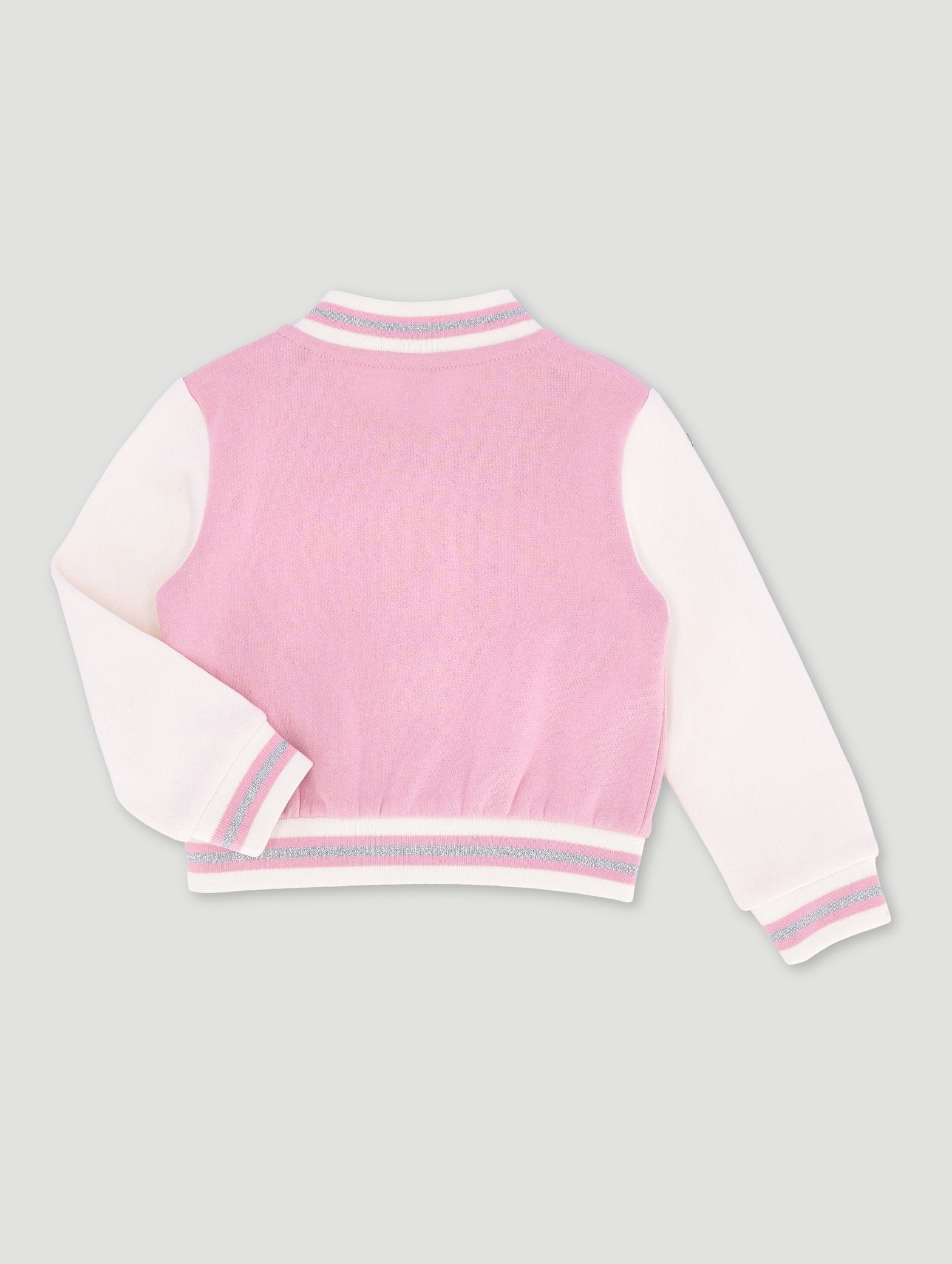Pre-Girls Colourblock Bomber Jacket - Pink - Image 2