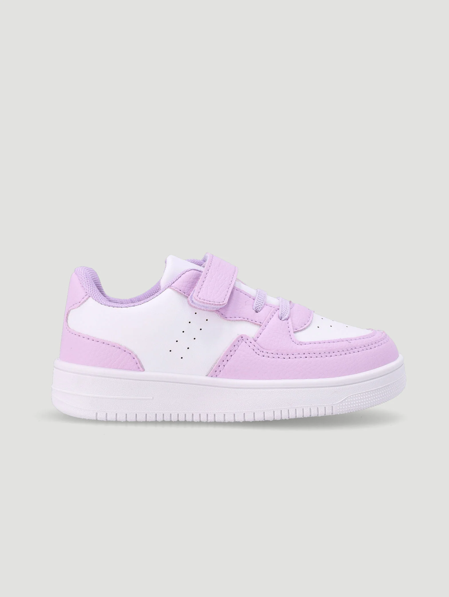 Pre-Girls Court Sneaker - Lilac - Image 2
