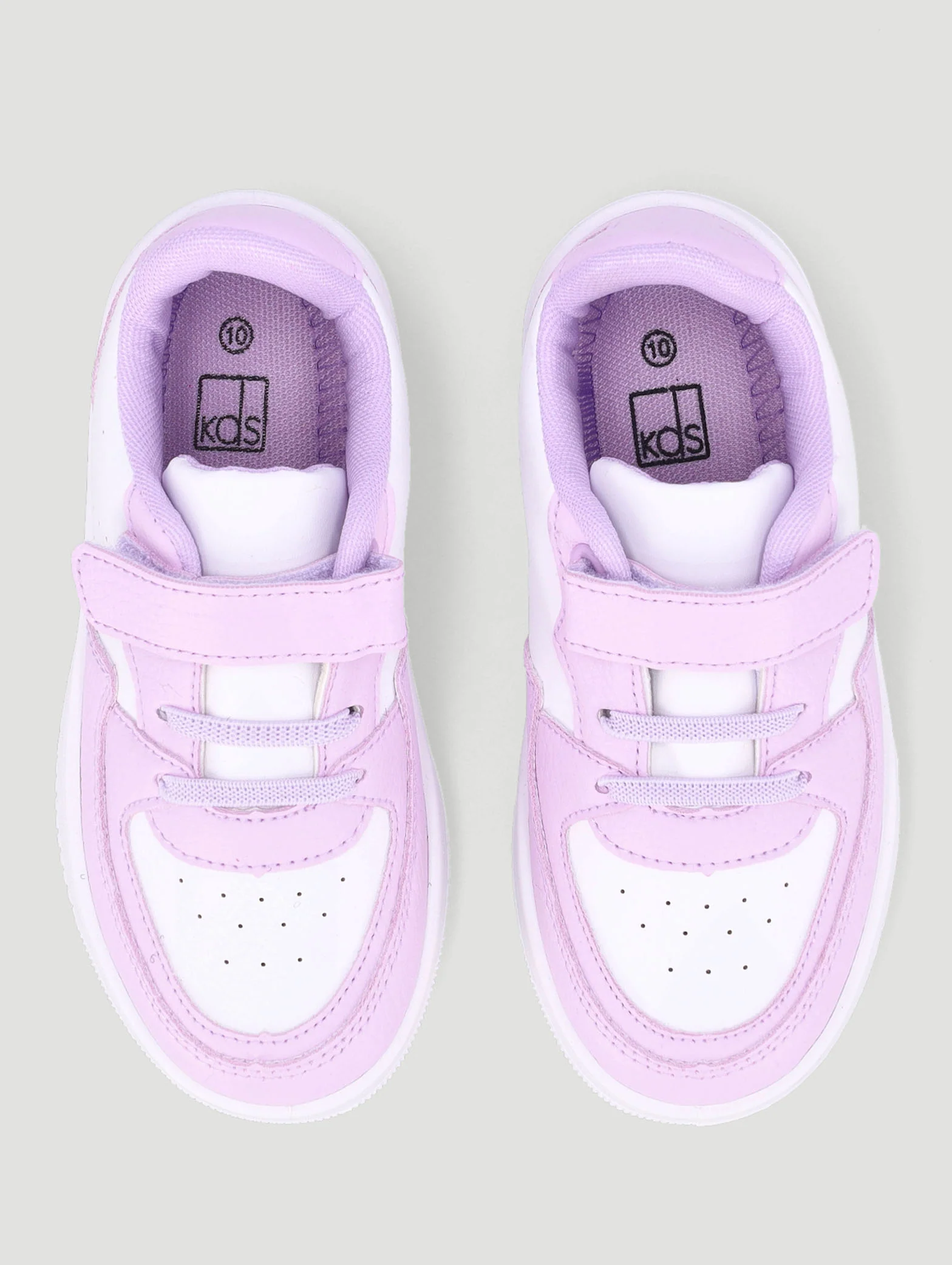Pre-Girls Court Sneaker - Lilac - Image 3