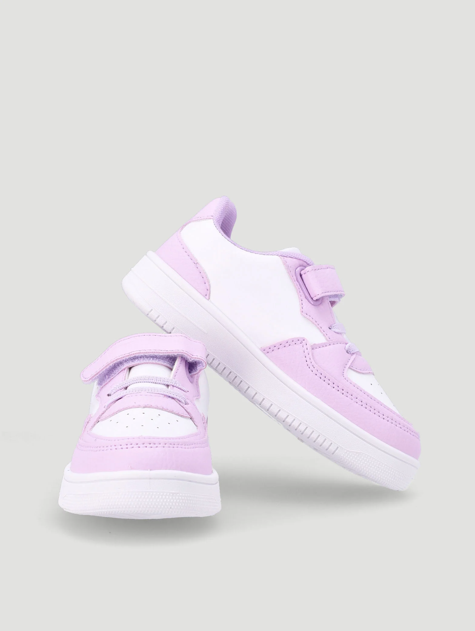 Pre-Girls Court Sneaker - Lilac - Image 4