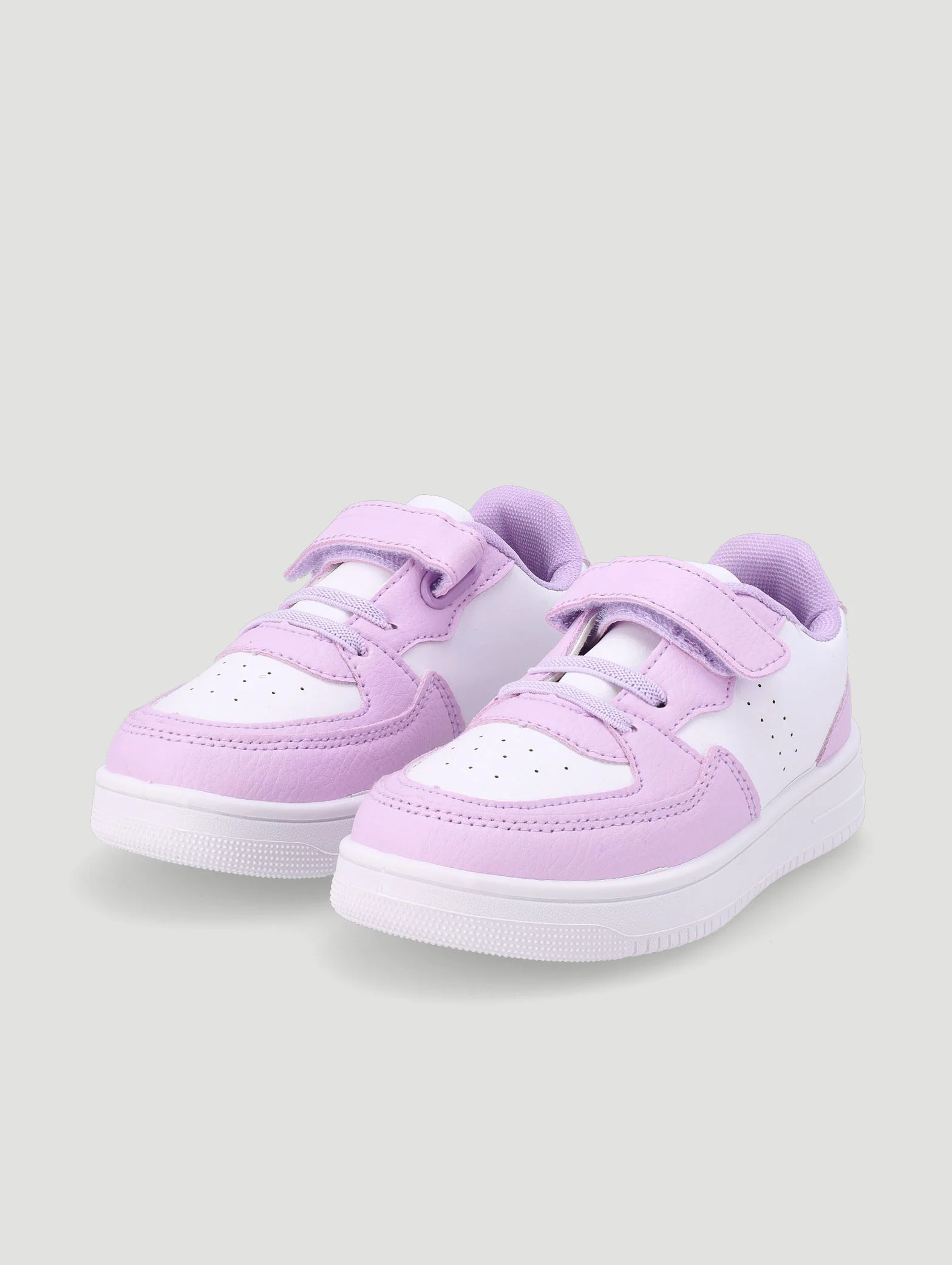 Pre-Girls Court Sneaker - Lilac - Image 6