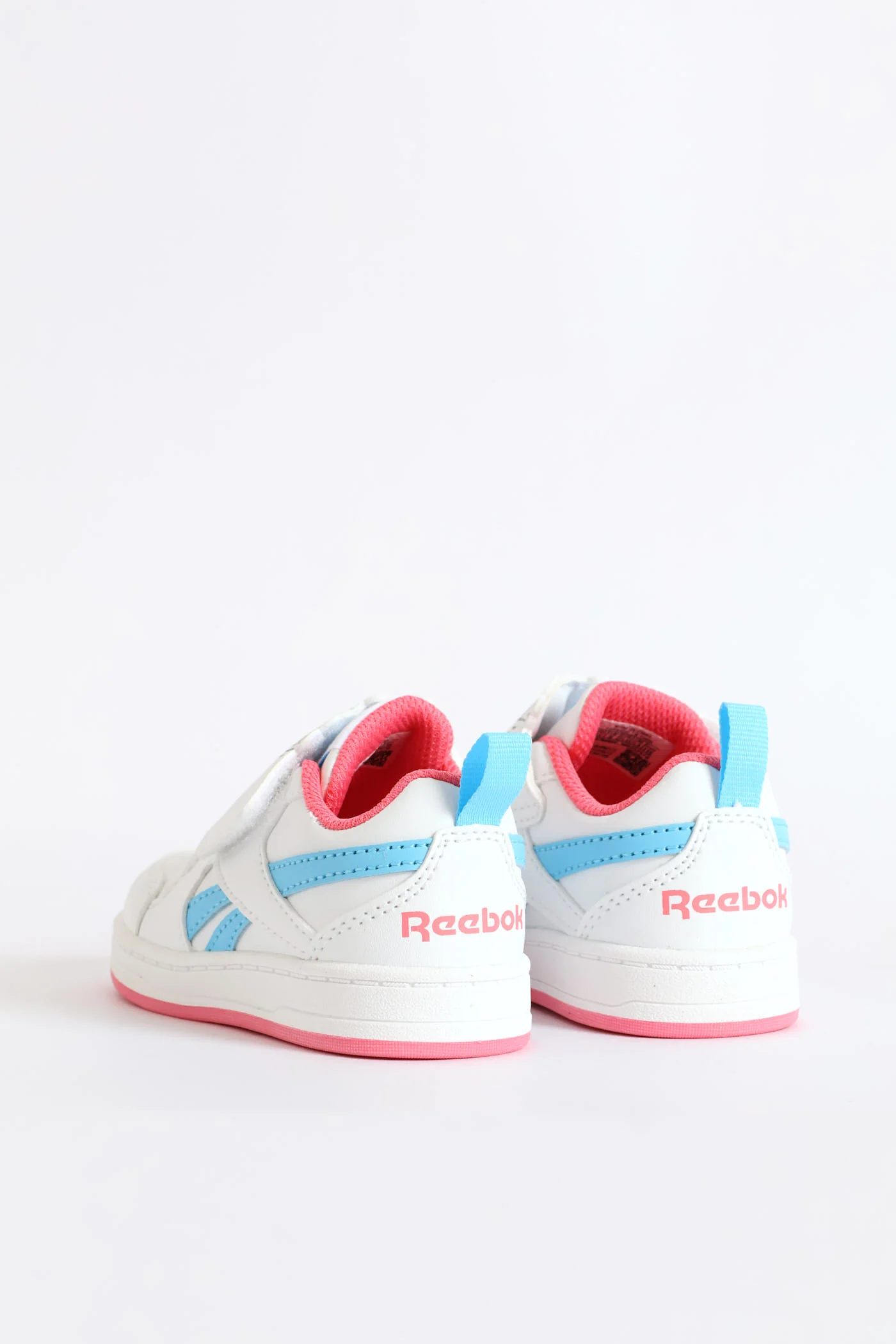 Pre-Girls Court Sneaker - White/Pink - Image 3