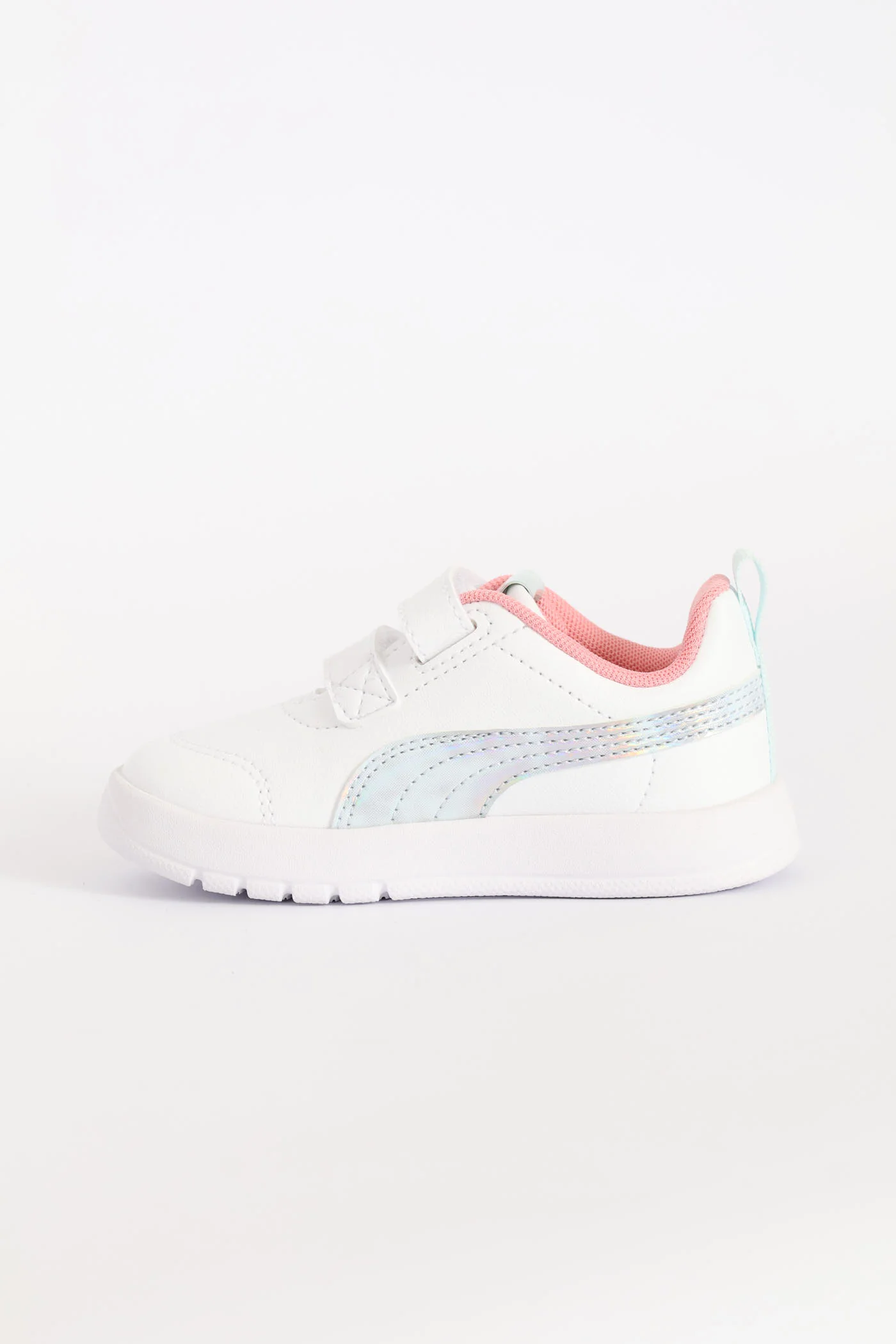 Pre-Girls Courtflex V3 Space Belle V Sneaker - White - Image 3