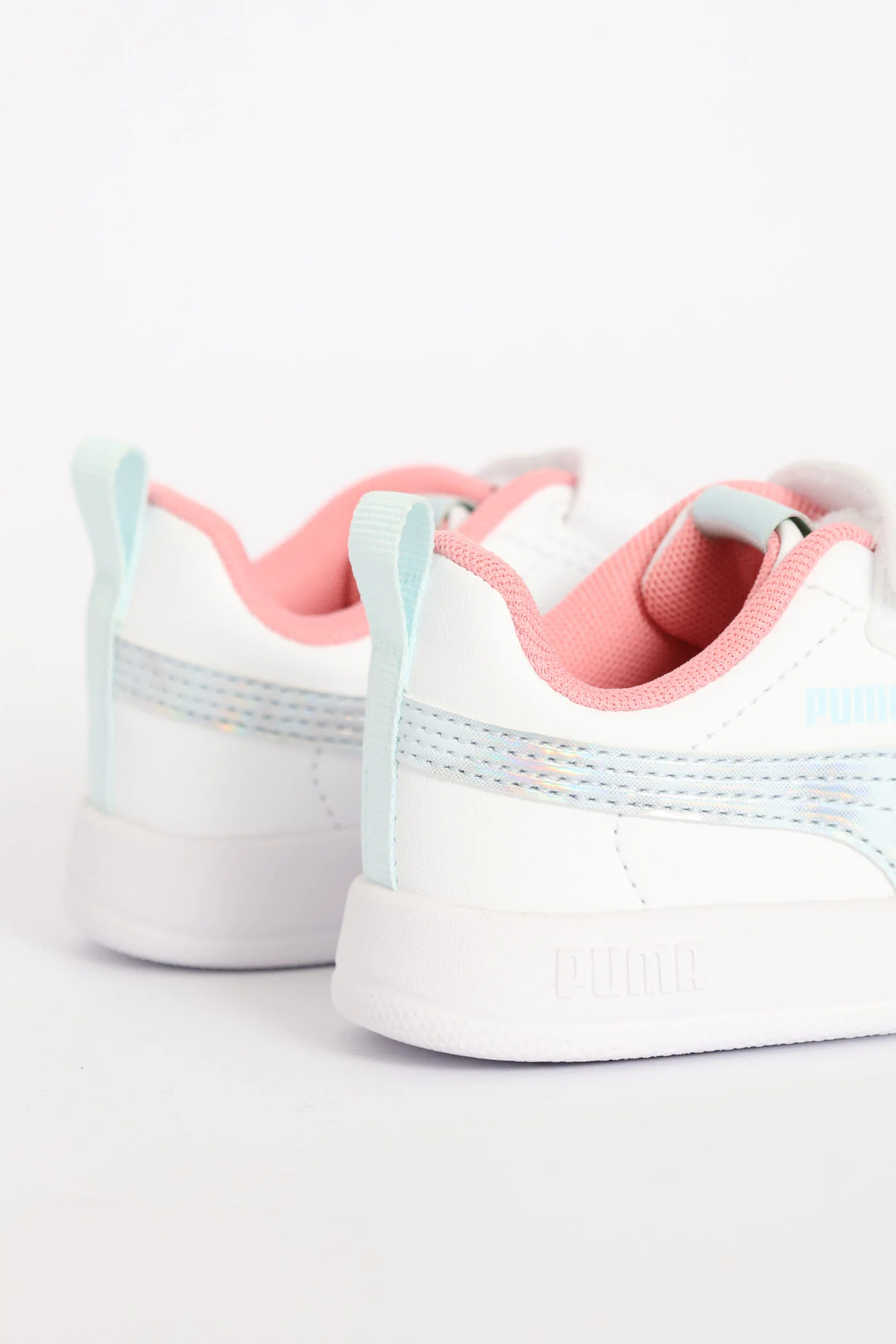 Pre-Girls Courtflex V3 Space Belle V Sneaker - White - Image 5