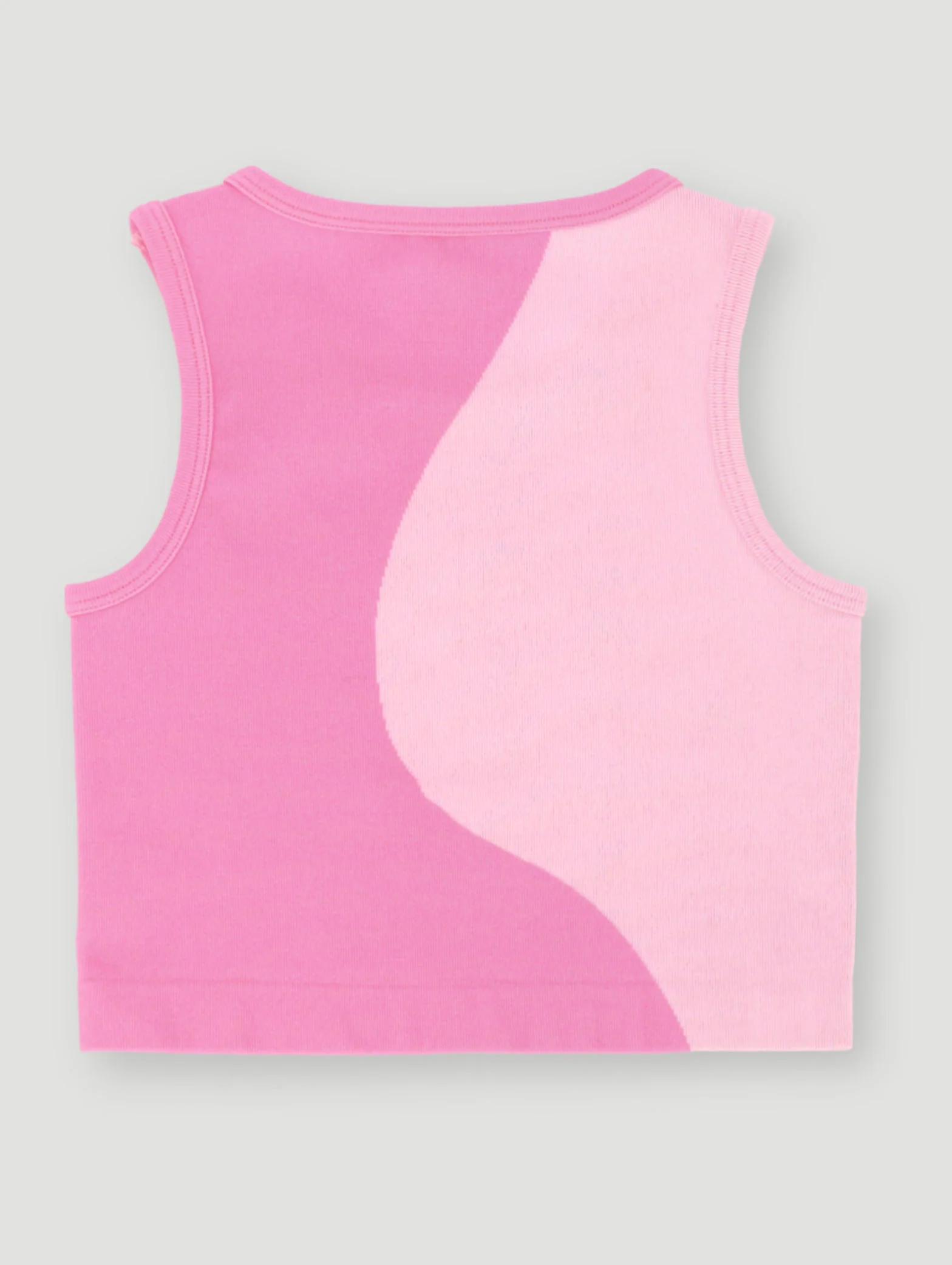 Pre-Girls Crew Neck Seamless Top - Pink - Image 2