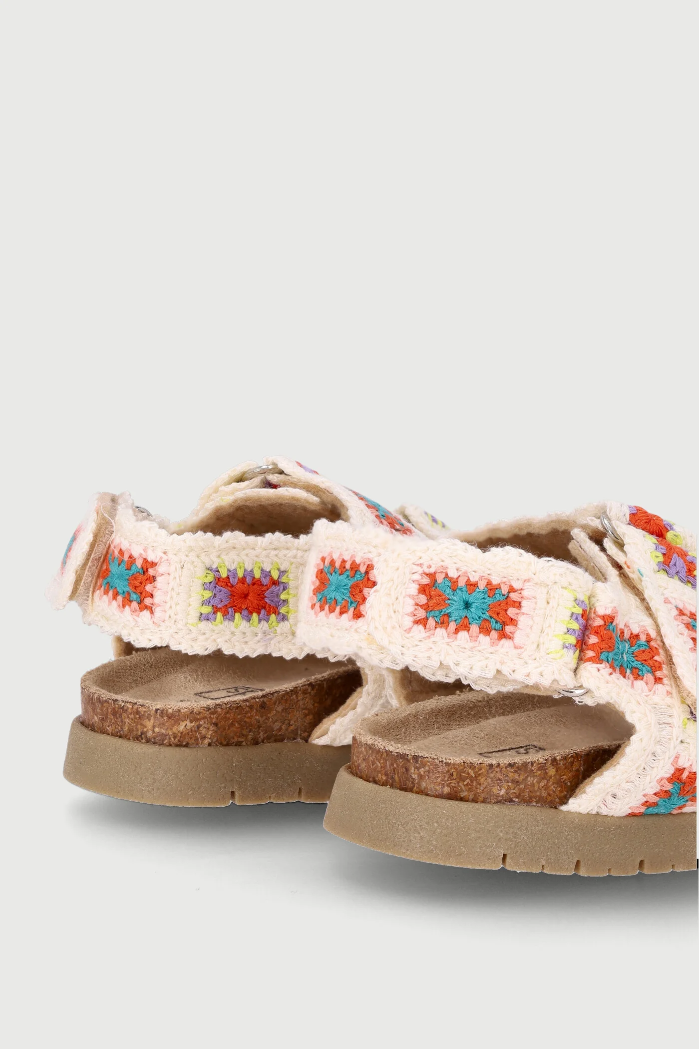 Pre-Girls Crotchet Sandal - Cream - Image 2