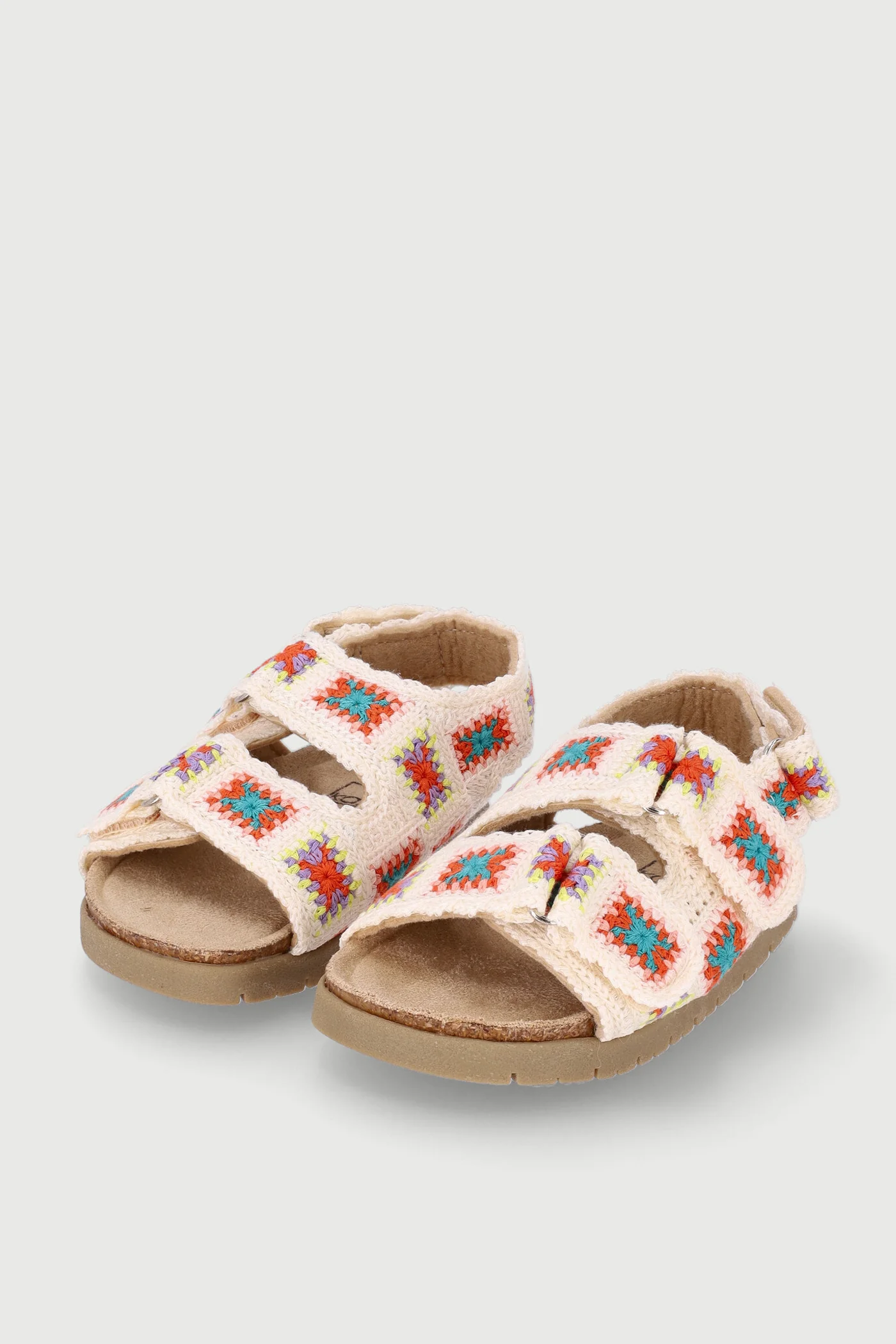 Pre-Girls Crotchet Sandal - Cream - Image 4