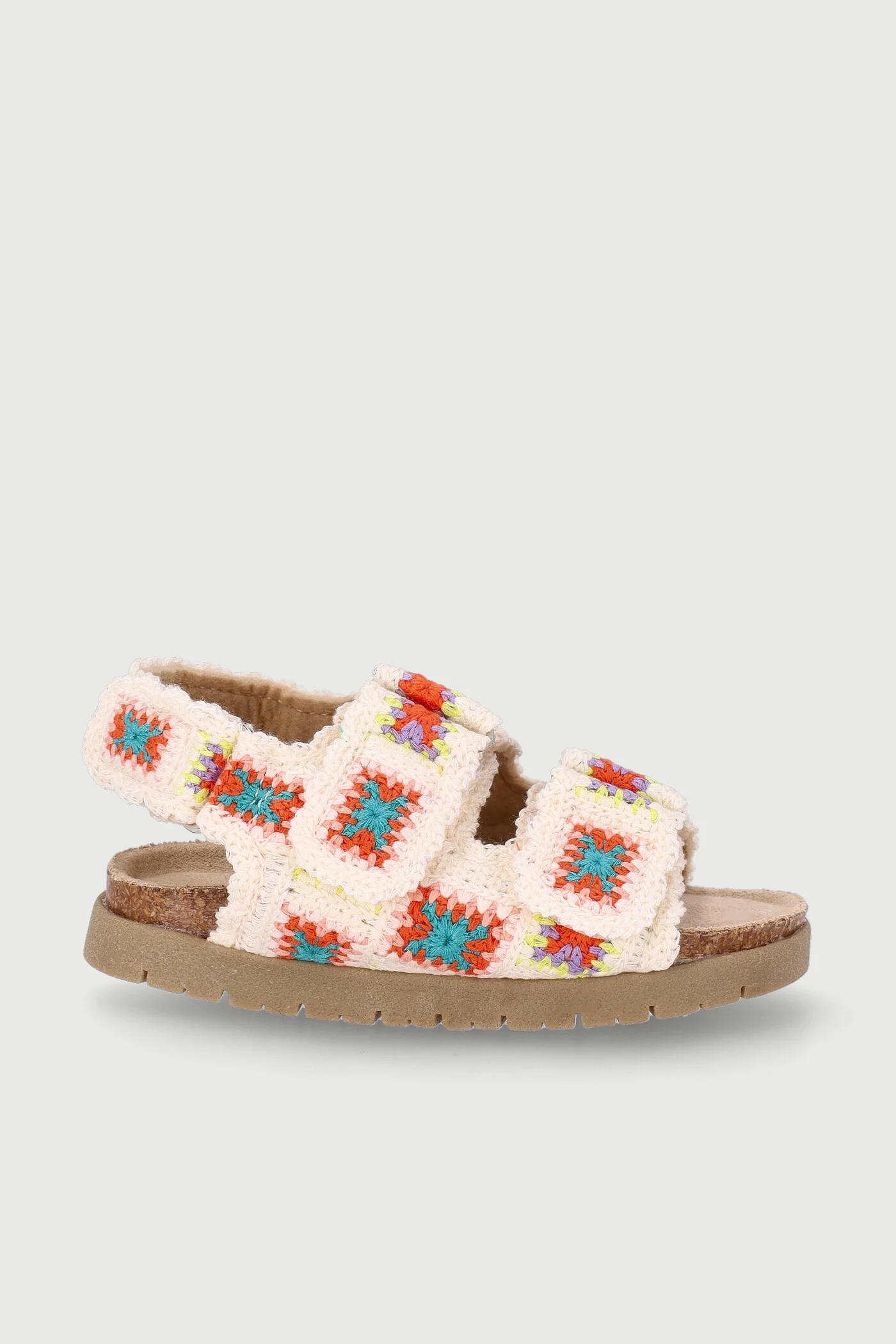 Pre-Girls Crotchet Sandal - Cream - Image 5