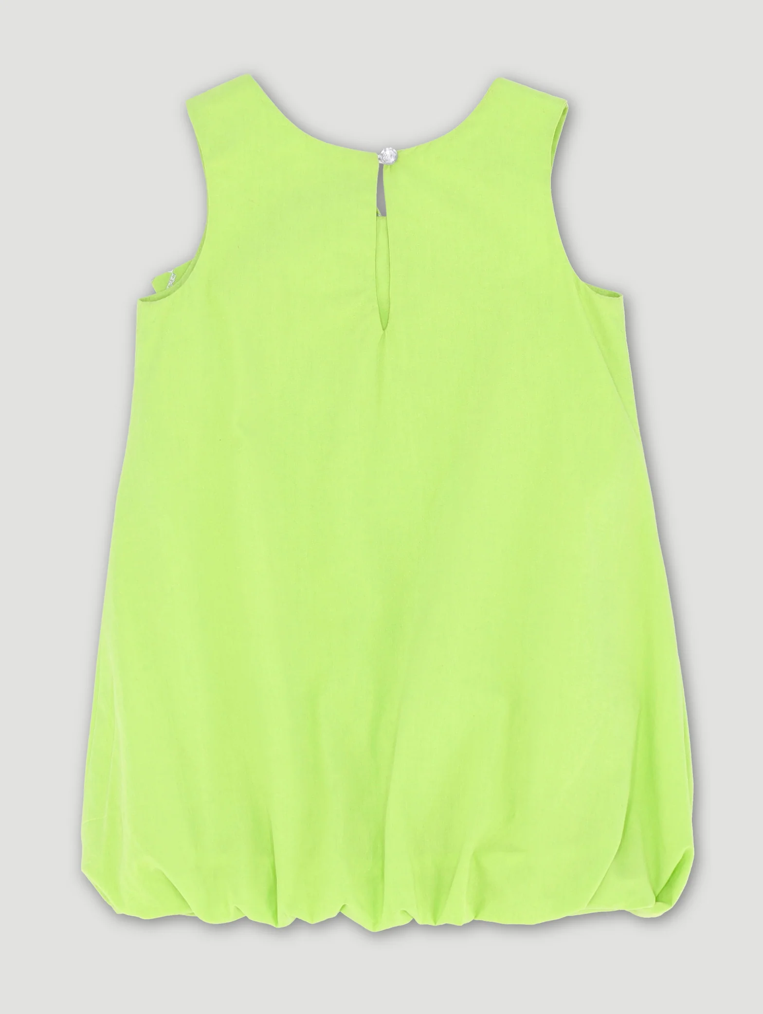 Pre-Girls Danasoli Bubble Dress With Glitter Bow - Lime - Image 2