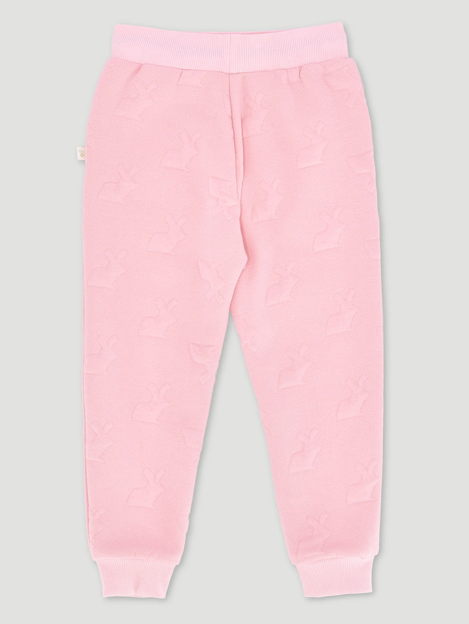 Pre-Girls Emboss Bunny Jogger - Pink - Image 2