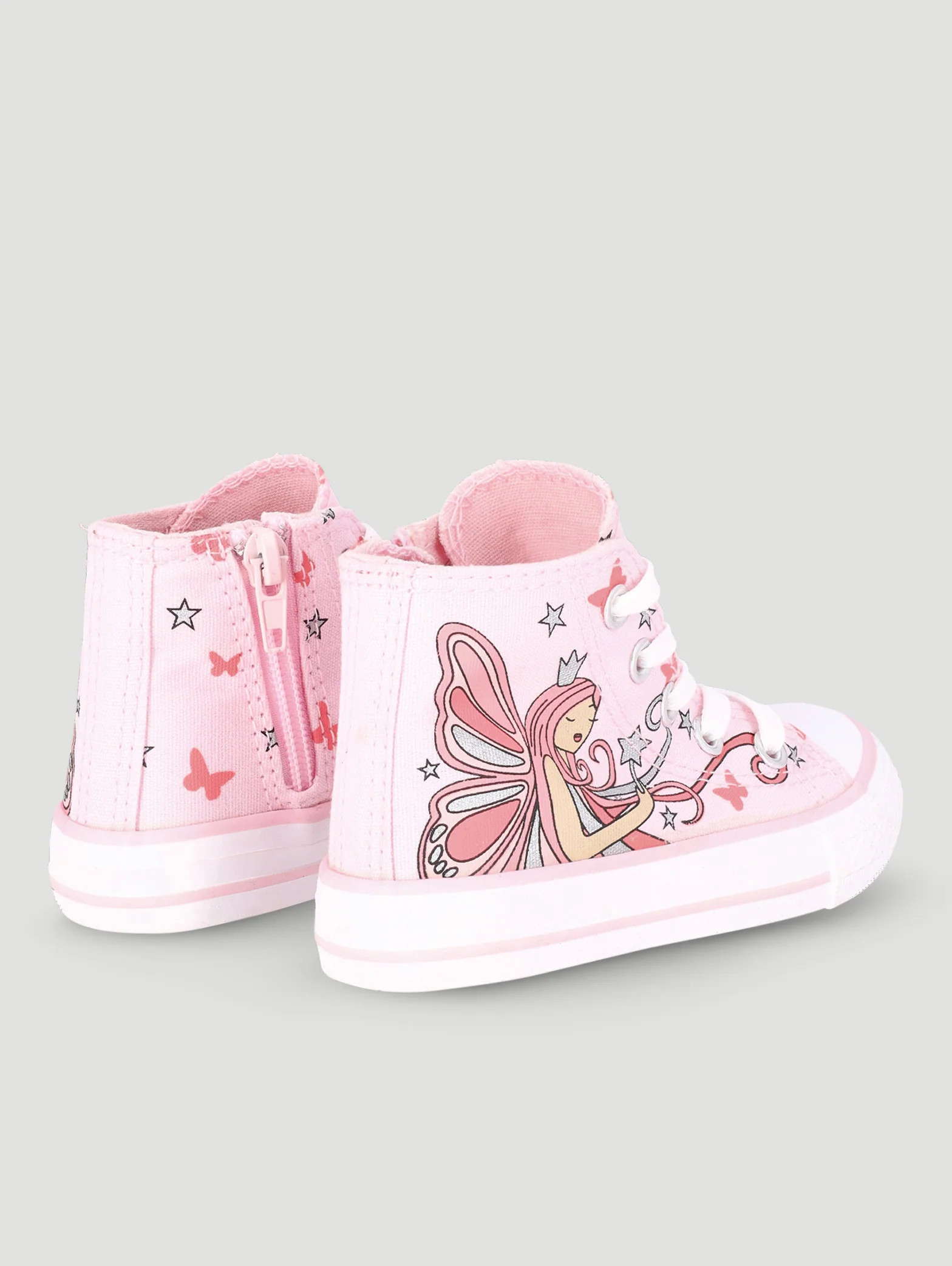 Pre-Girls Fairy Hitop Sneaker - Pink - Image 2