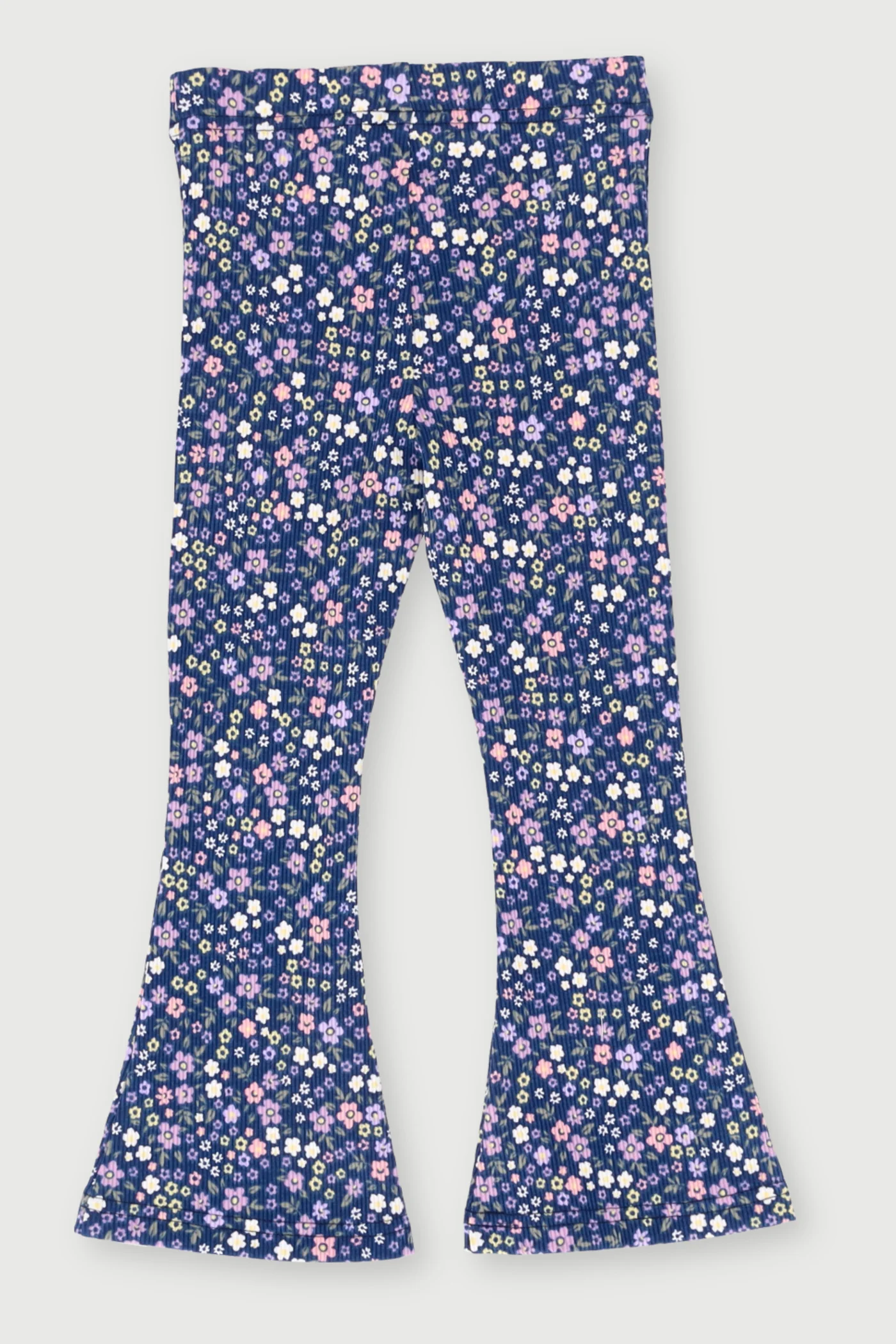 Pre-Girls Flare Leg Aop Ditsy  - Navy - Image 2