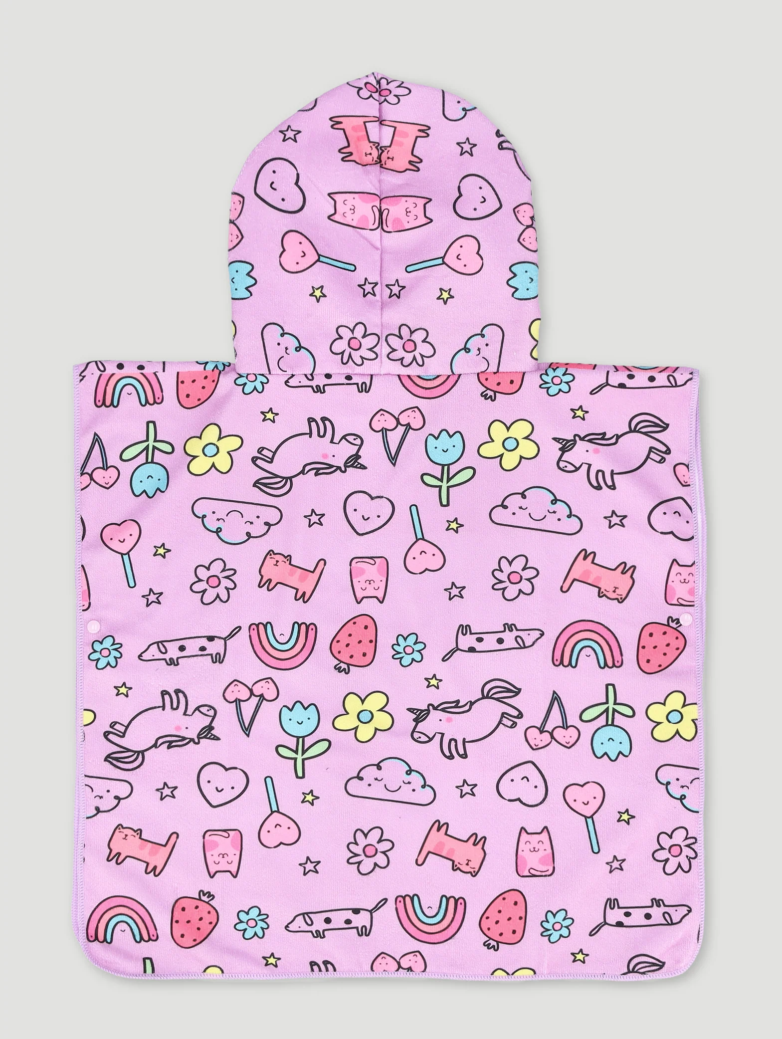 Pre-Girls Floral Beach Hooded Towel - Image 2