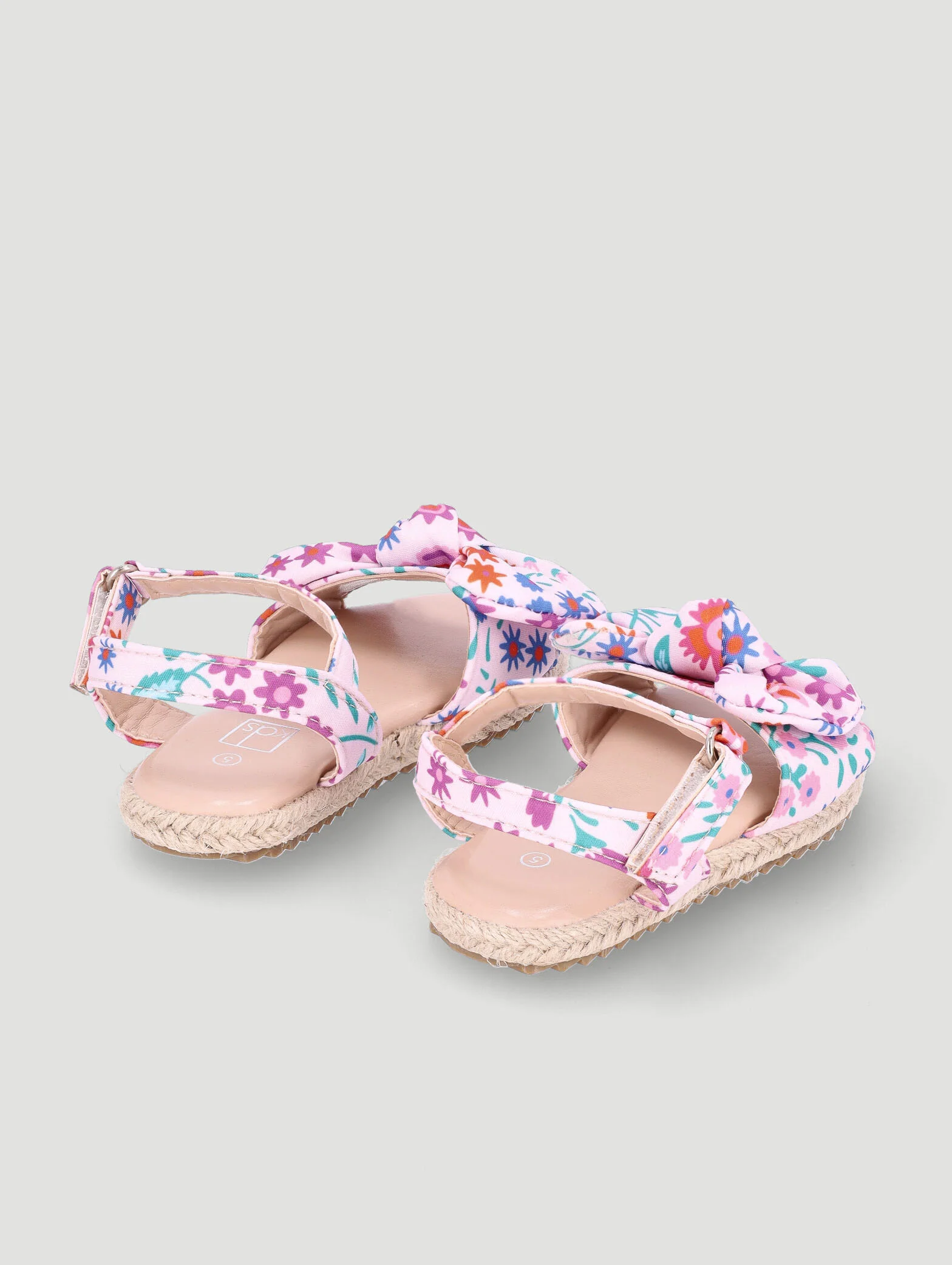 Pre-Girls Floral Espadrille Sandal - Multi - Image 2