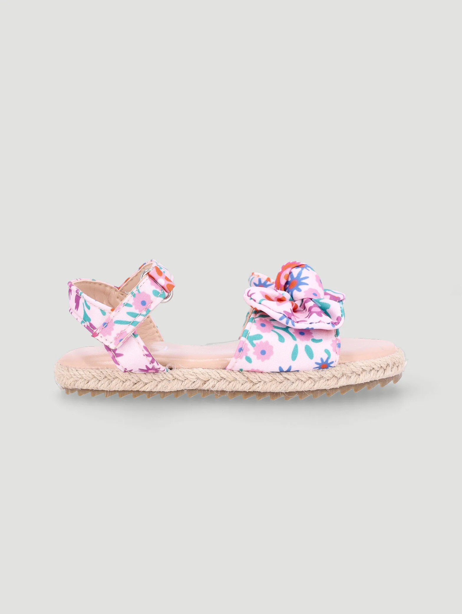 Pre-Girls Floral Espadrille Sandal - Multi - Image 4