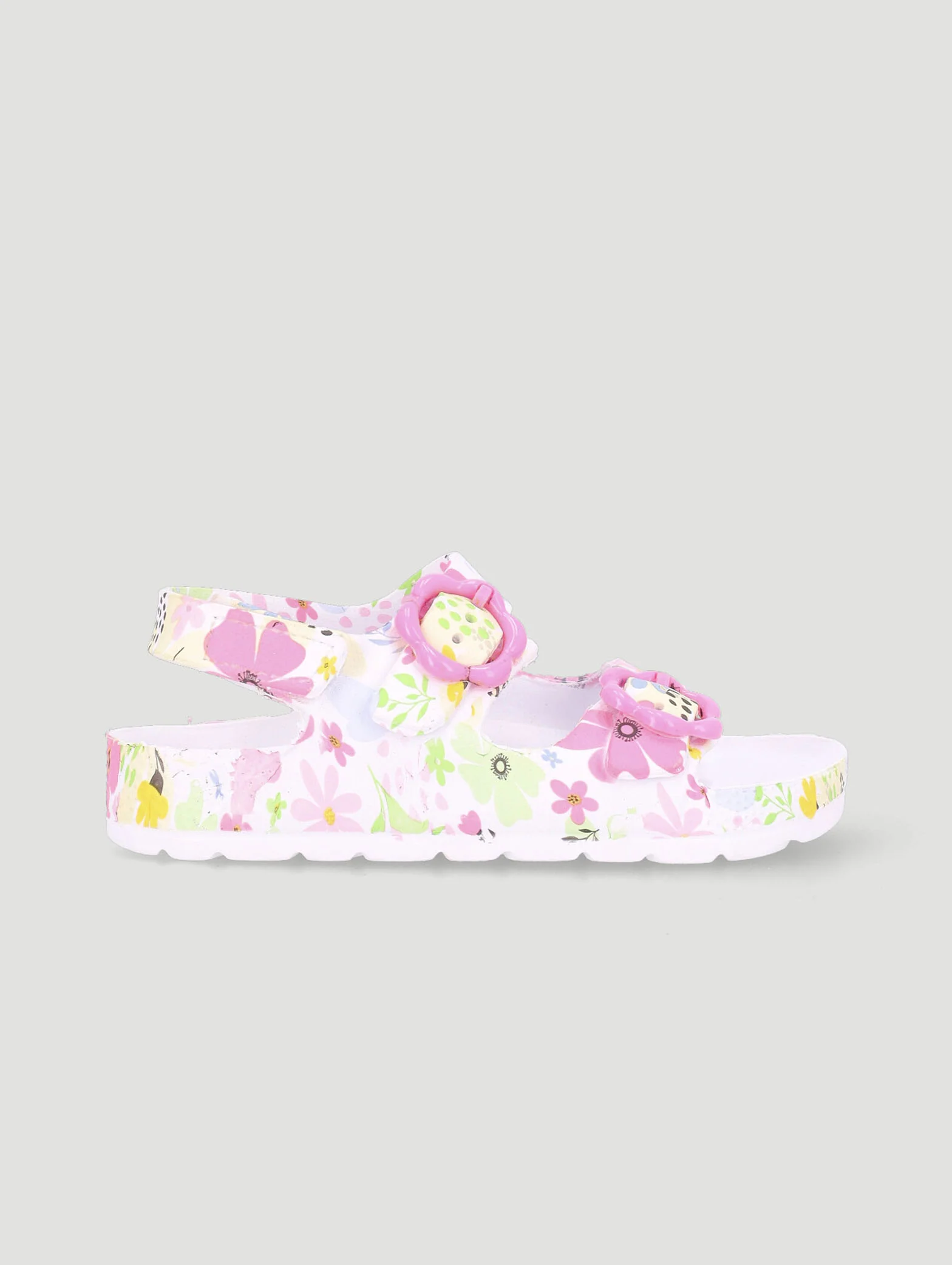 Pre-Girls Floral Molded Health Sandal - Multi - Image 4