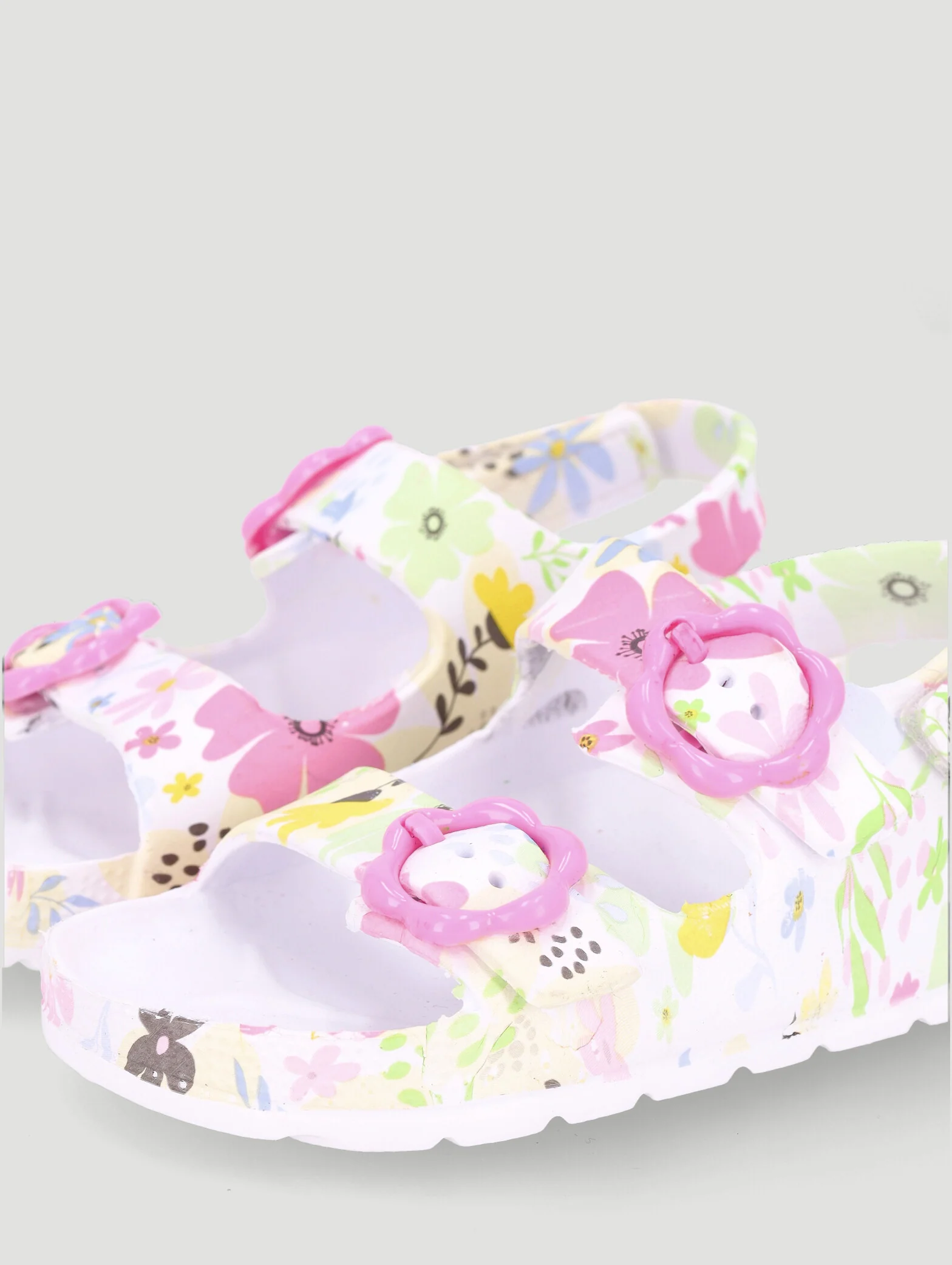 Pre-Girls Floral Molded Health Sandal - Multi - Image 6