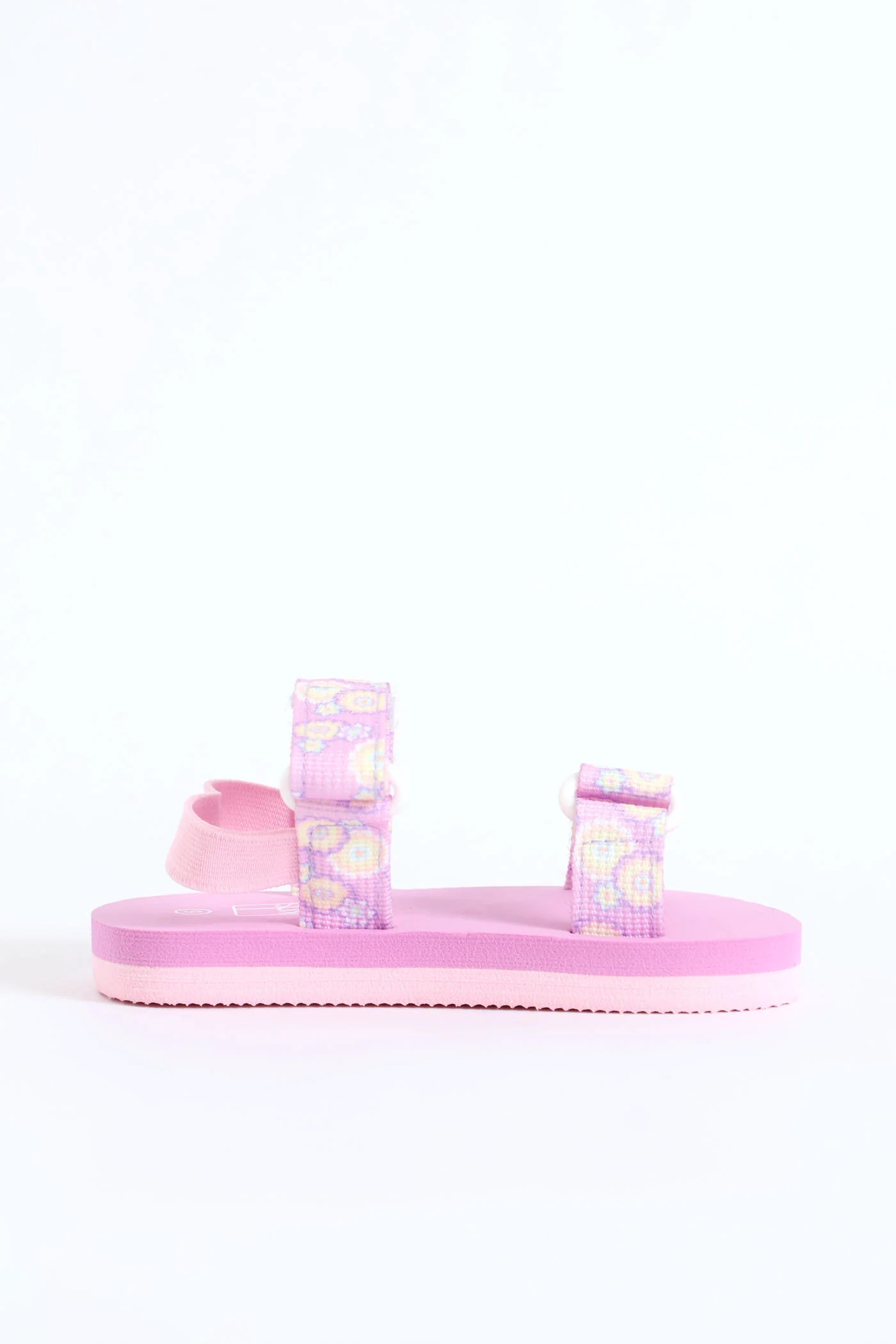 Pre-Girls Floral Print Sports Sandal - Lilac - Image 2