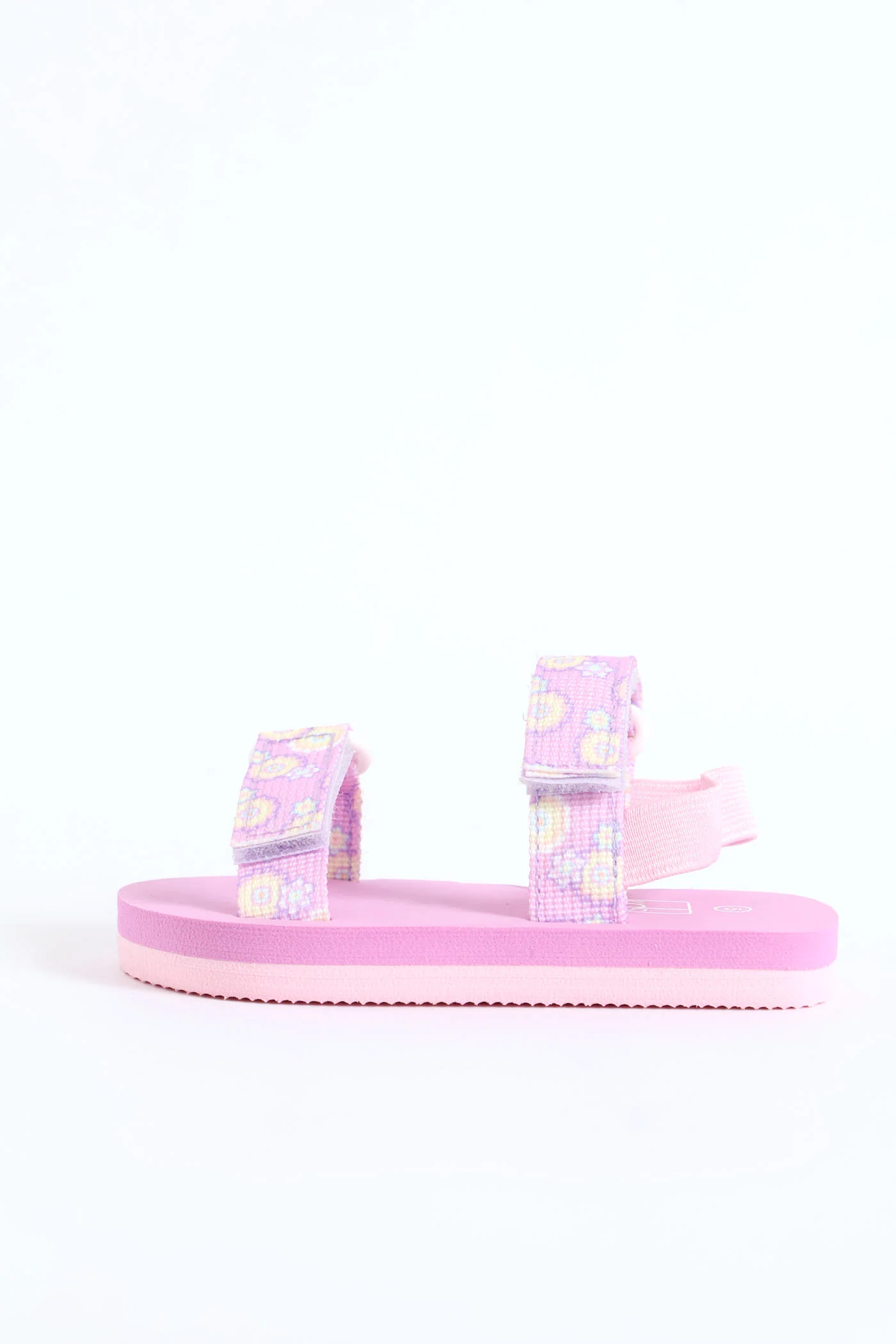 Pre-Girls Floral Print Sports Sandal - Lilac - Image 3