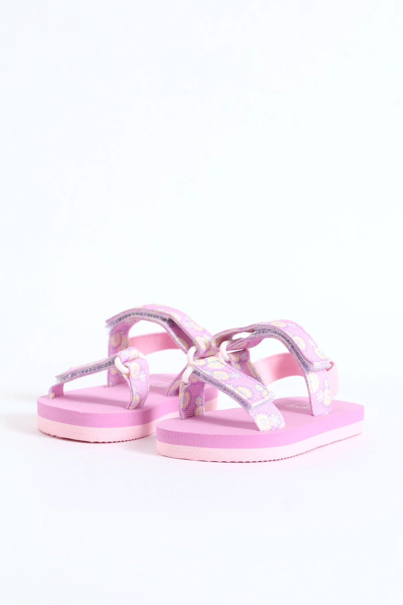 Pre-Girls Floral Print Sports Sandal - Lilac - Image 4