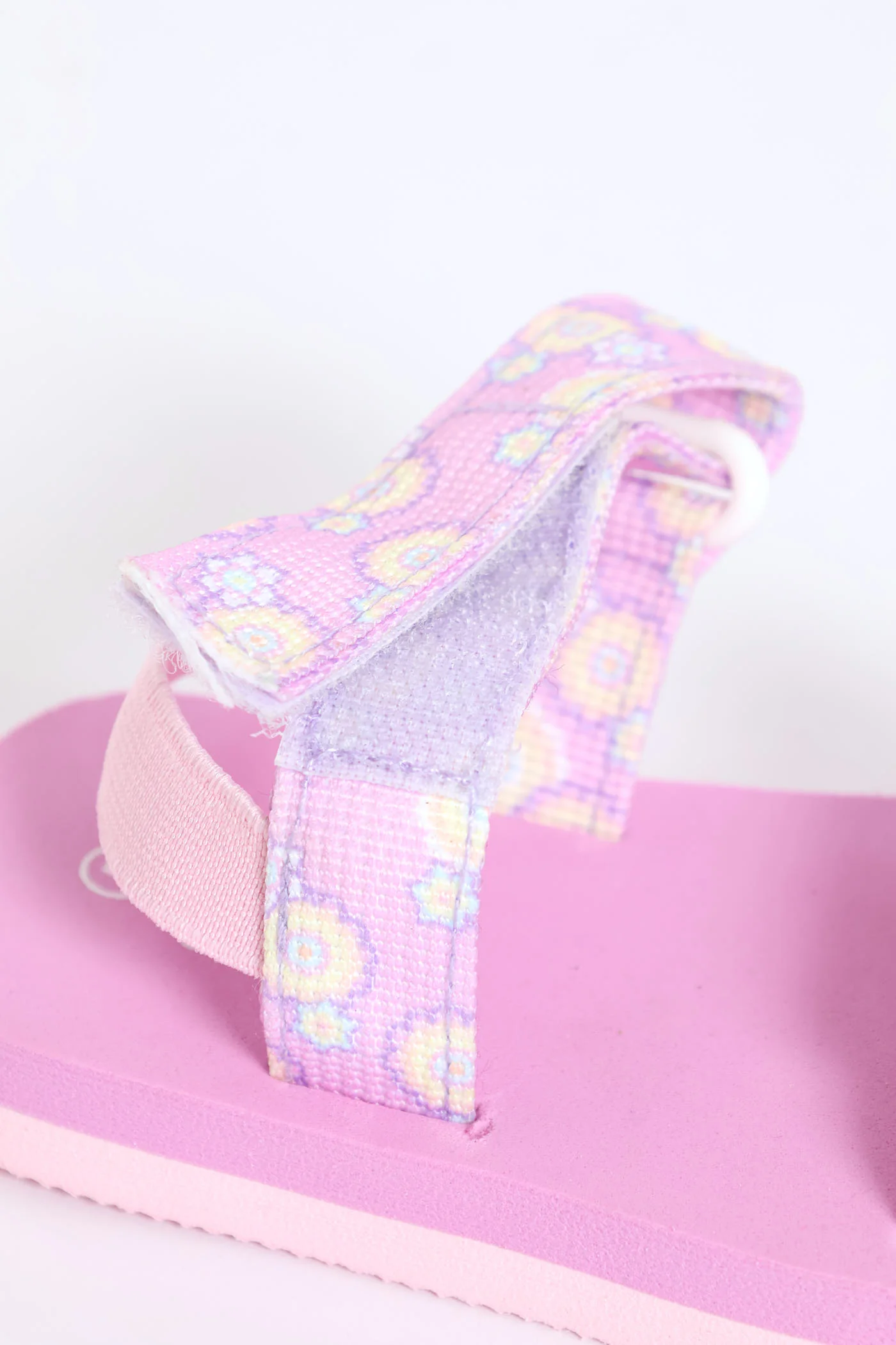 Pre-Girls Floral Print Sports Sandal - Lilac - Image 6