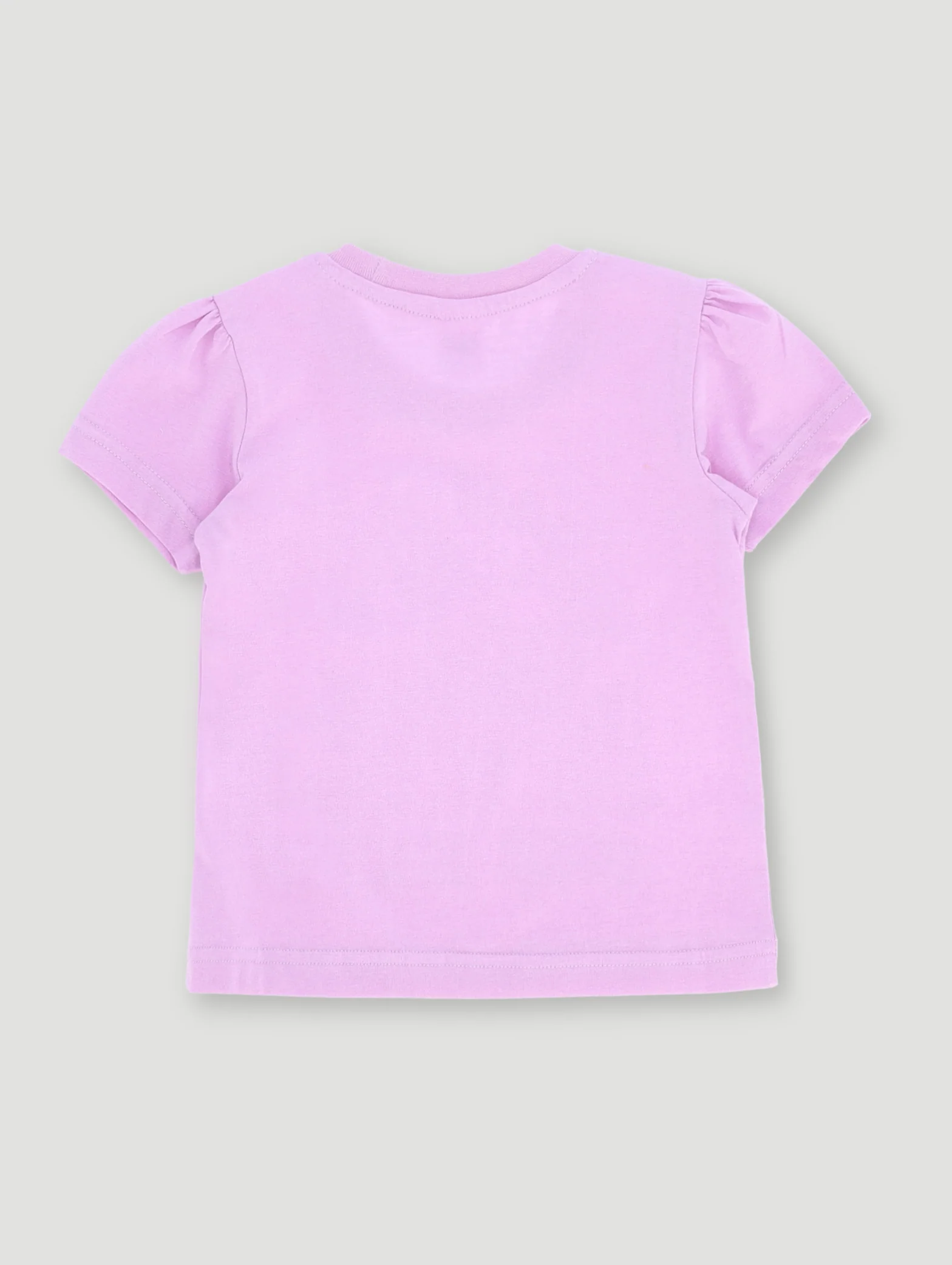 Pre-Girls Flower Bloom Basic Tee - Lilac - Image 2