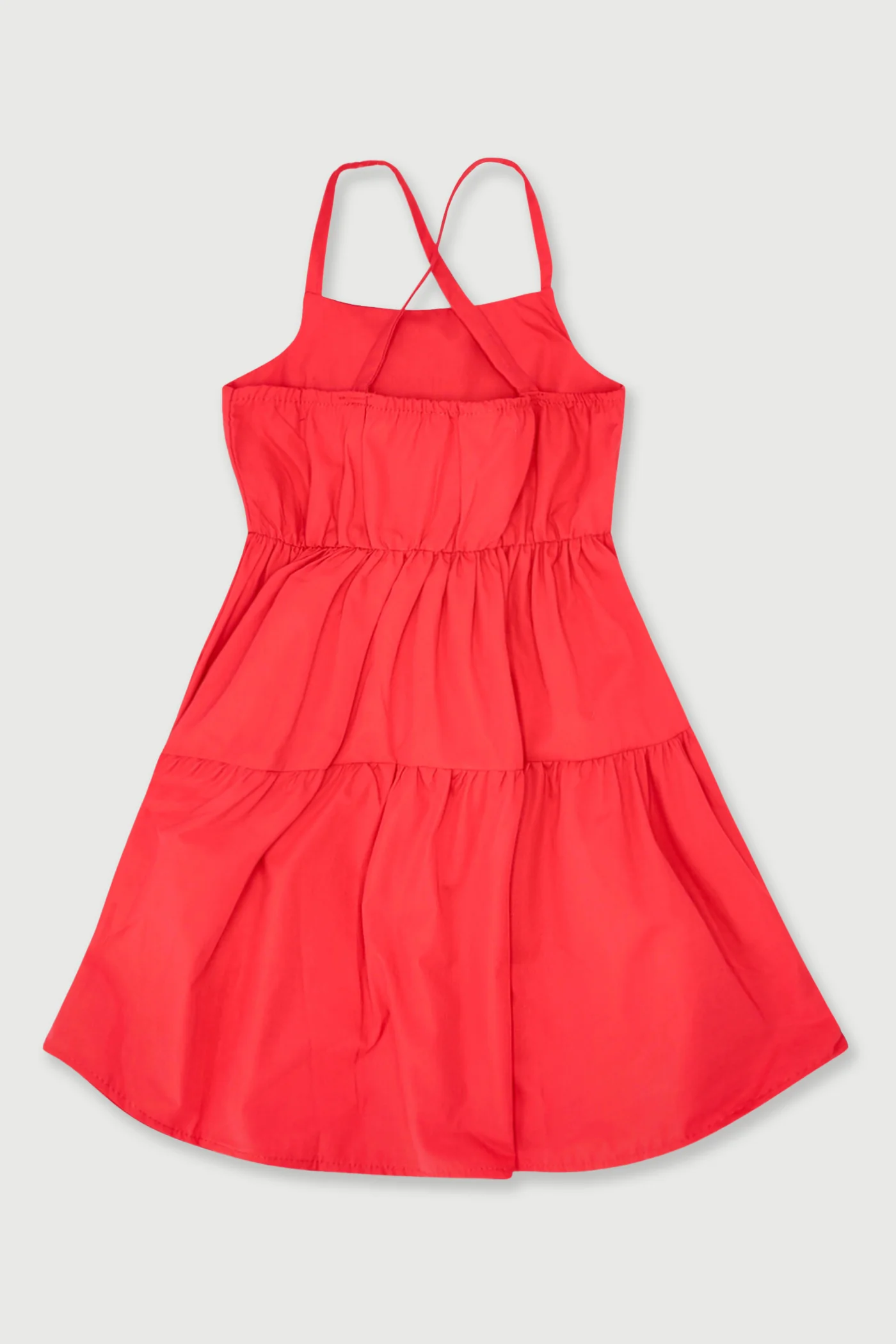 Pre-Girls Flower Dress - Red - Image 4