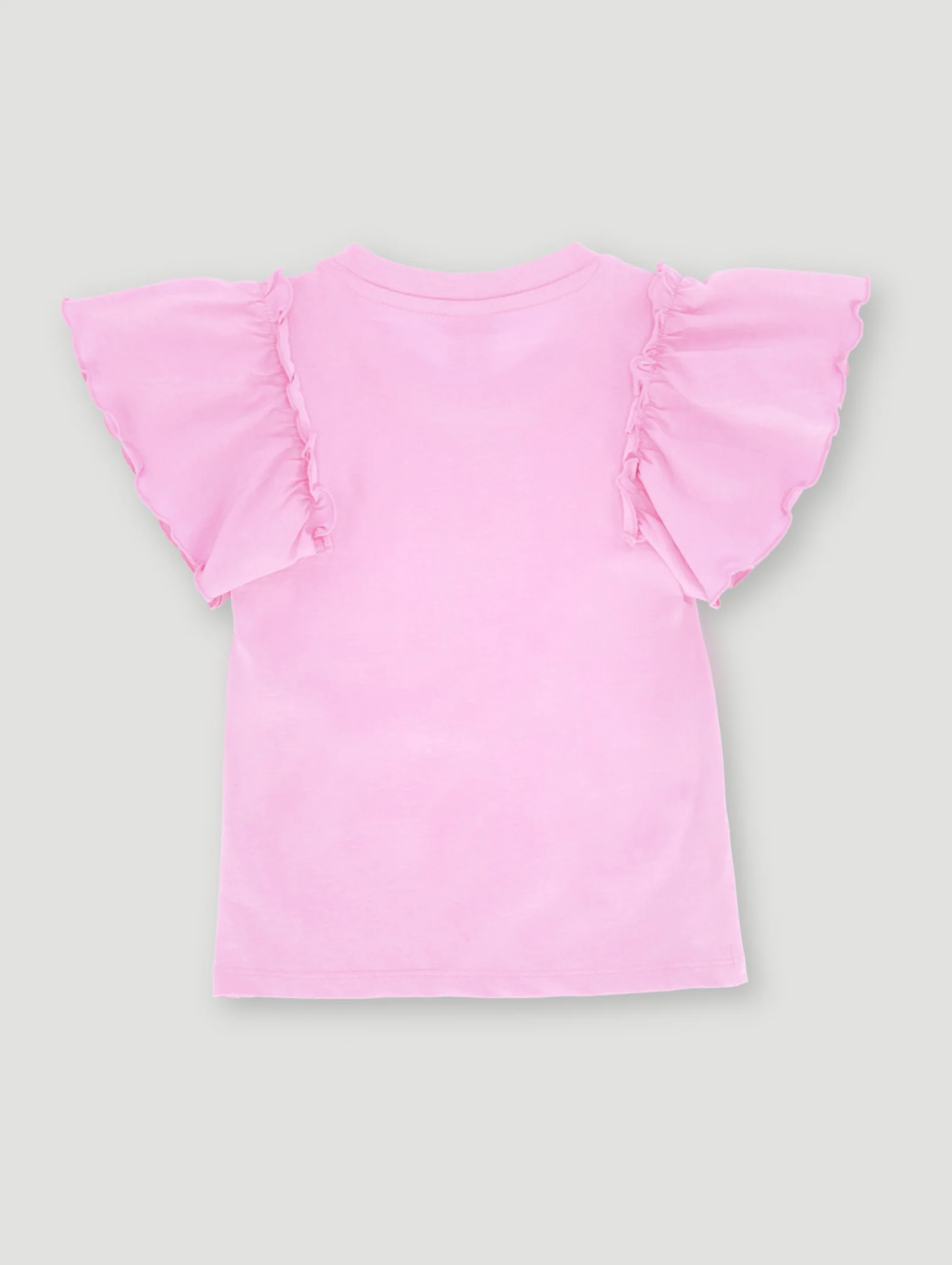 Pre-Girls Flower Embroidery Corduroy Tee - Pink - Image 2
