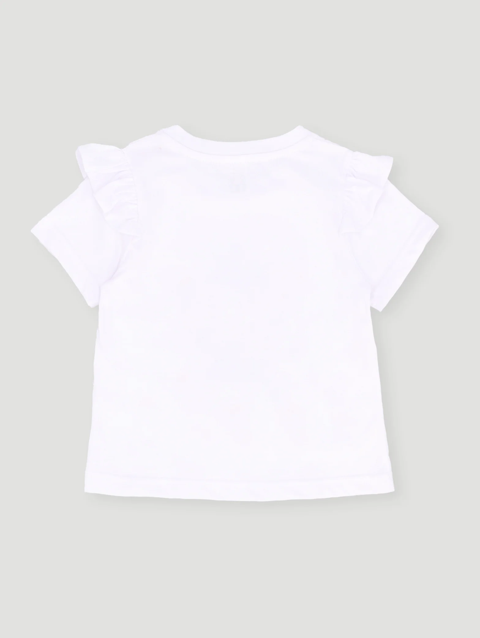 Pre-Girls Flower Girl Tee - Off White - Image 2