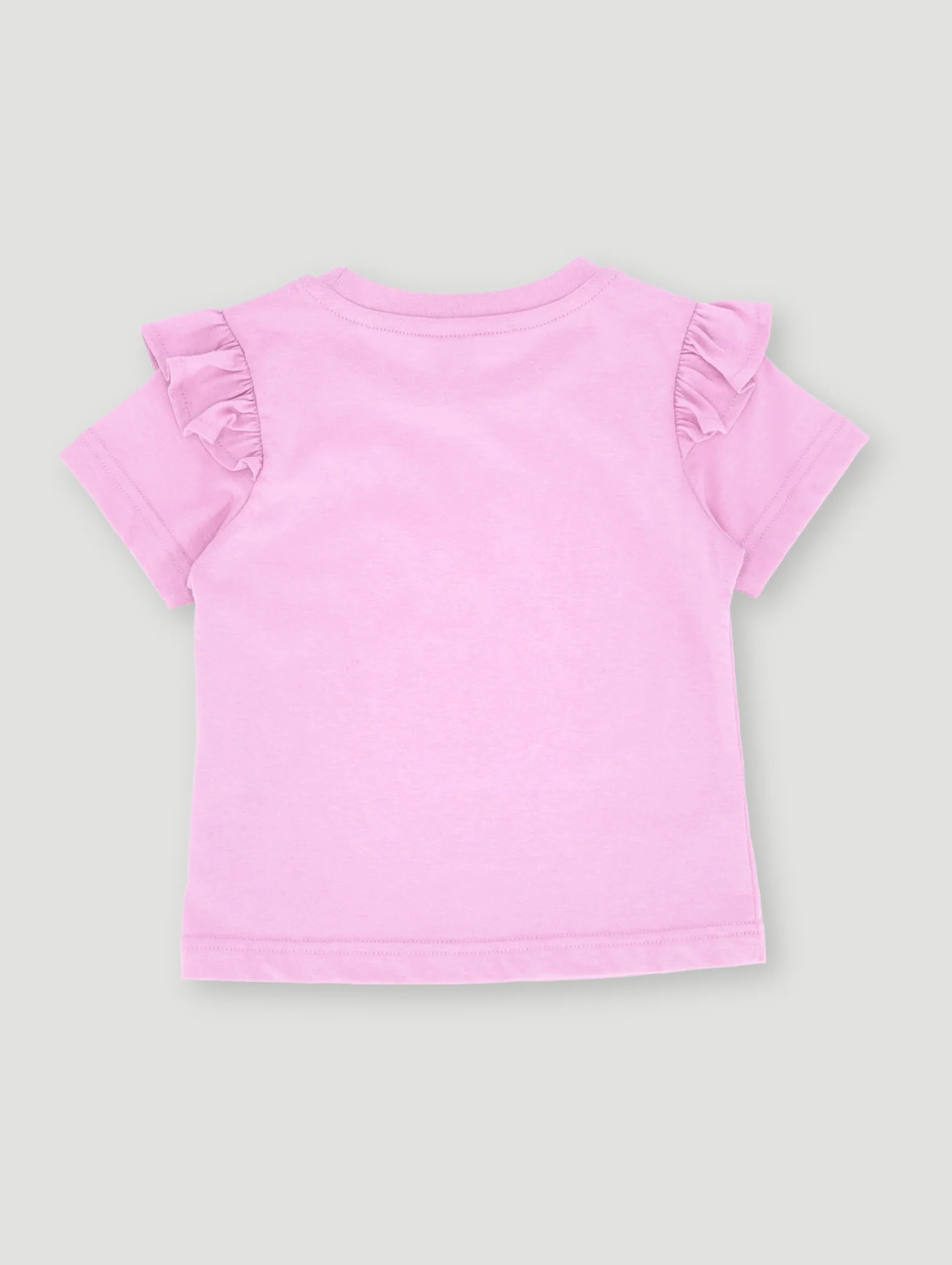 Pre-Girls Flower Placement Boxy Tee - Lilac - Image 2