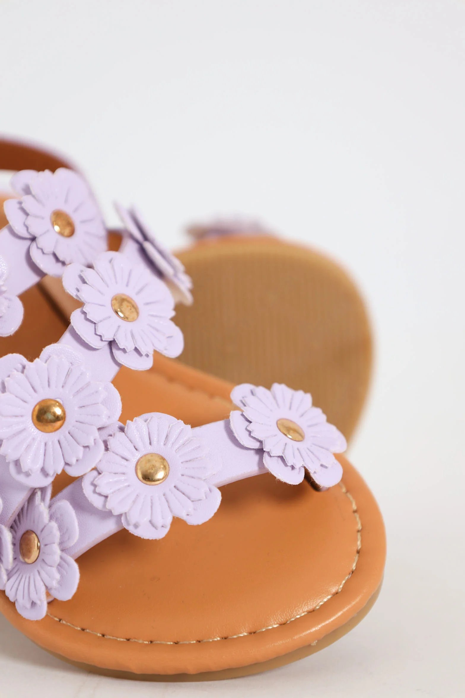 Pre-Girls Flower Sandal - Lilac - Image 6