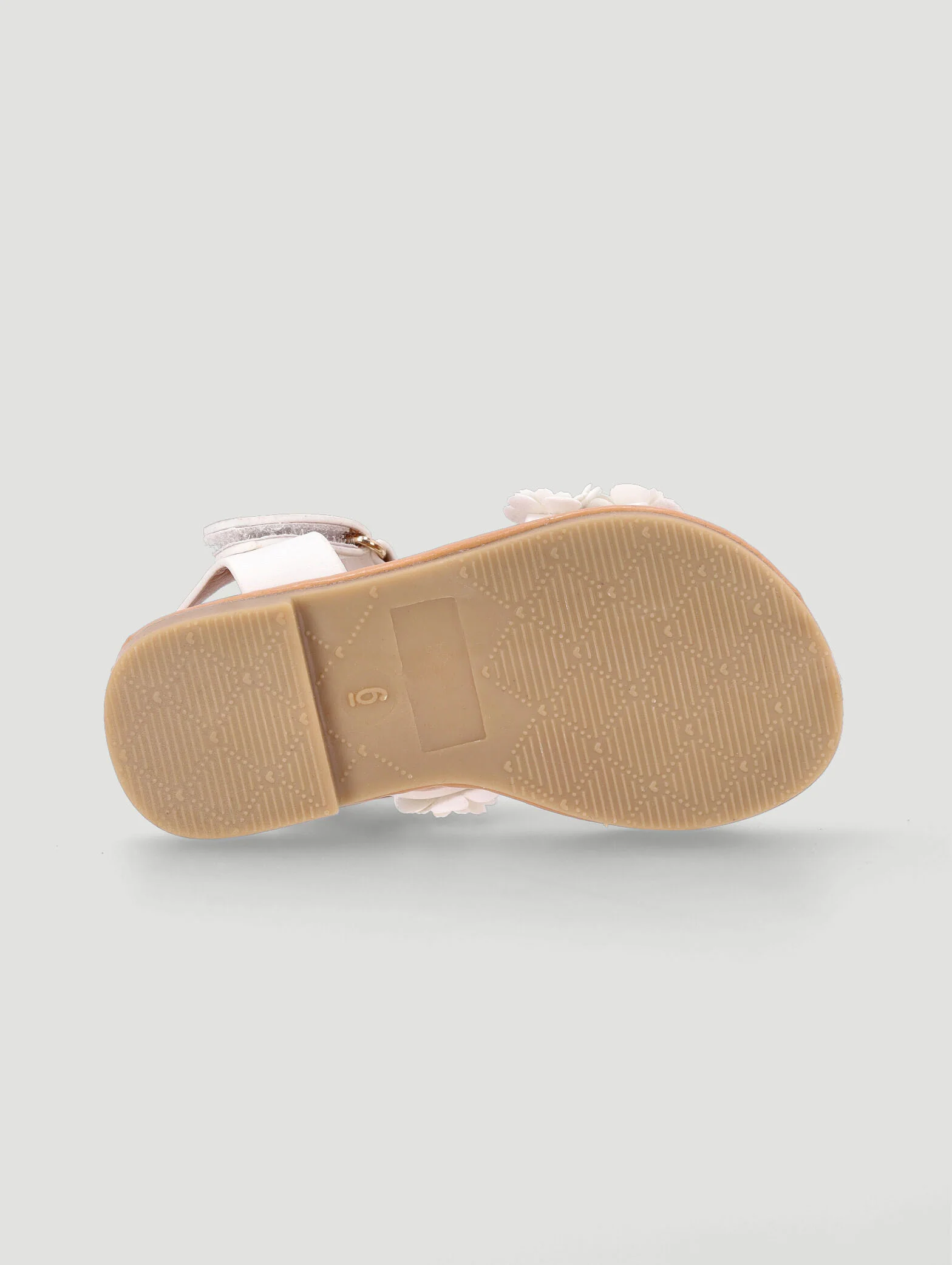 Pre-Girls Flower Sandal - White - Image 4