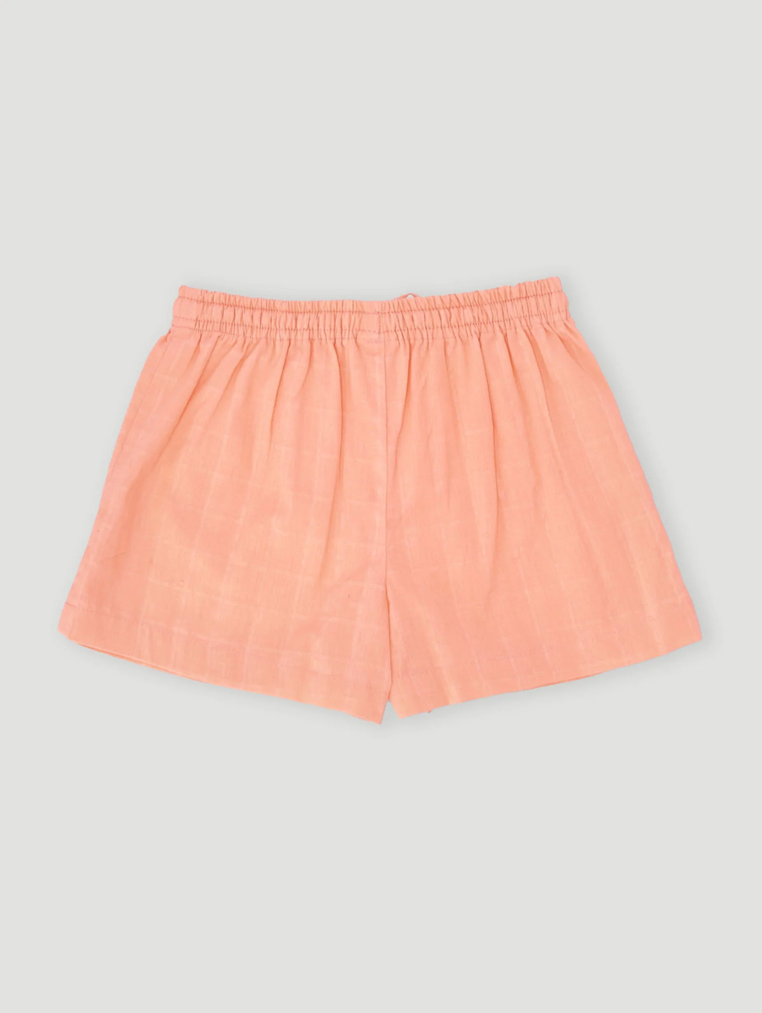 Pre-Girls Front Pocket Woven Short - Coral - Image 2