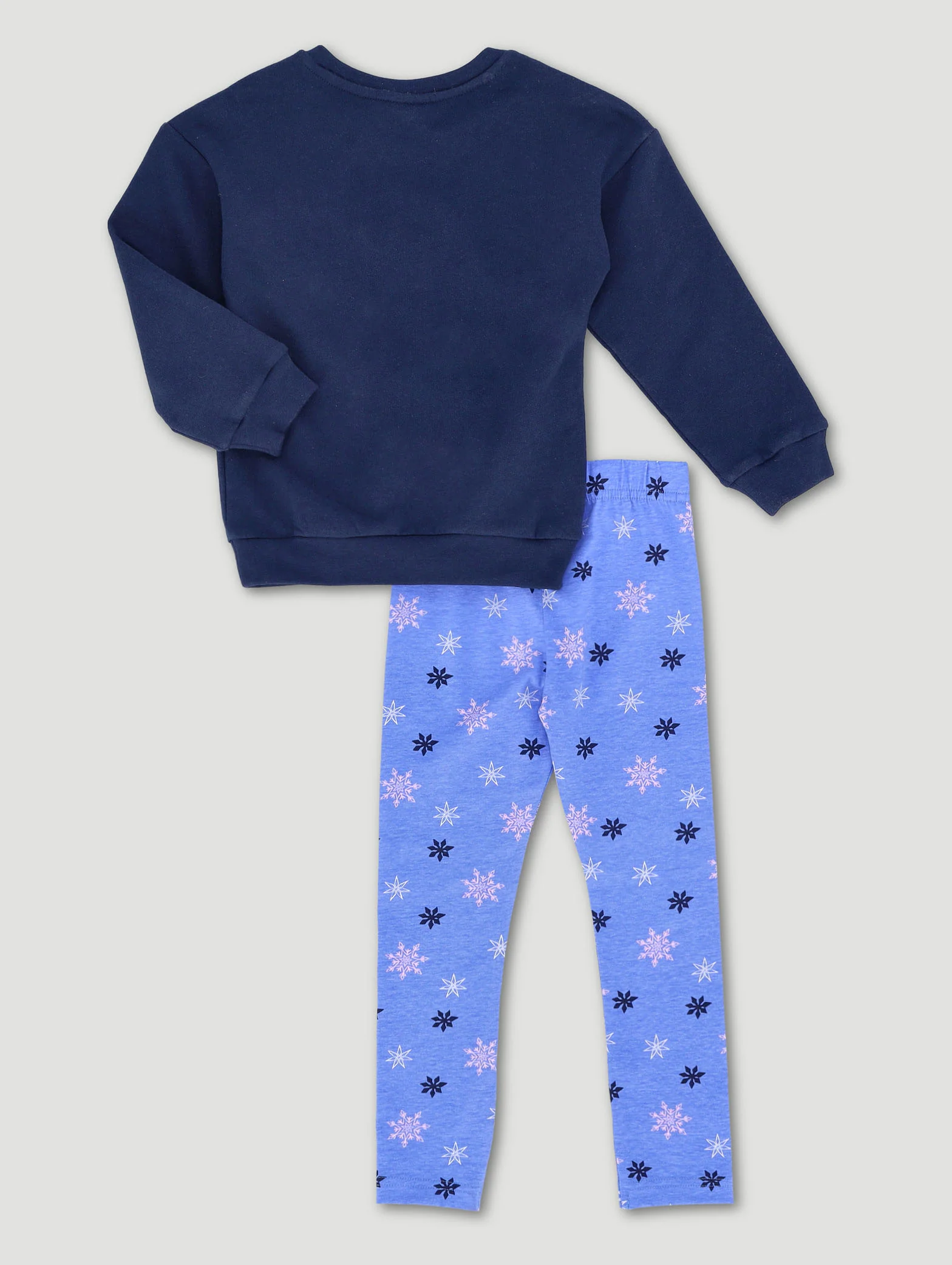 Pre-Girls Frozen Tracktop & Legging Set - Navy - Image 2