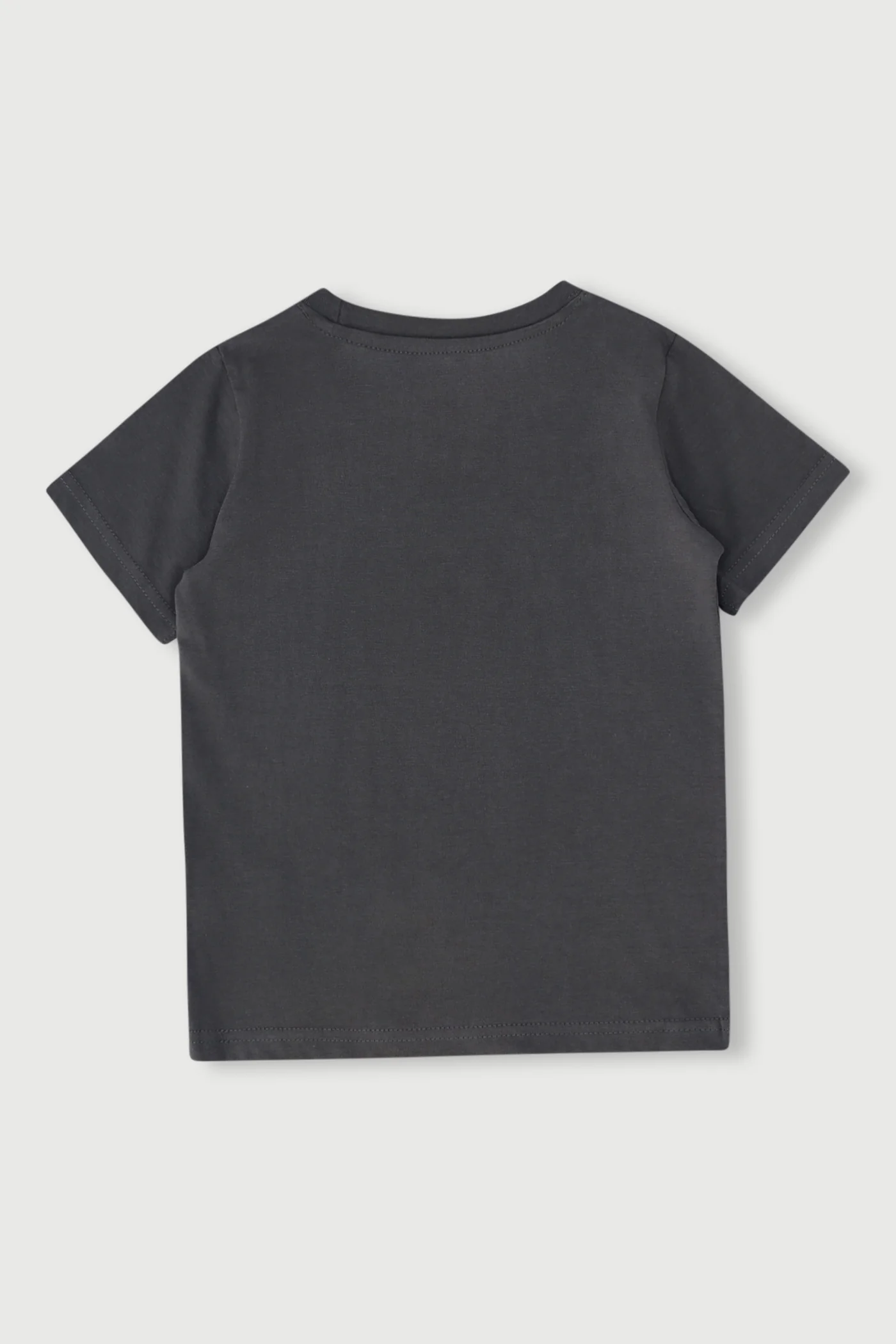Pre-Girls Garden Flower Tee - Charcoal - Image 2
