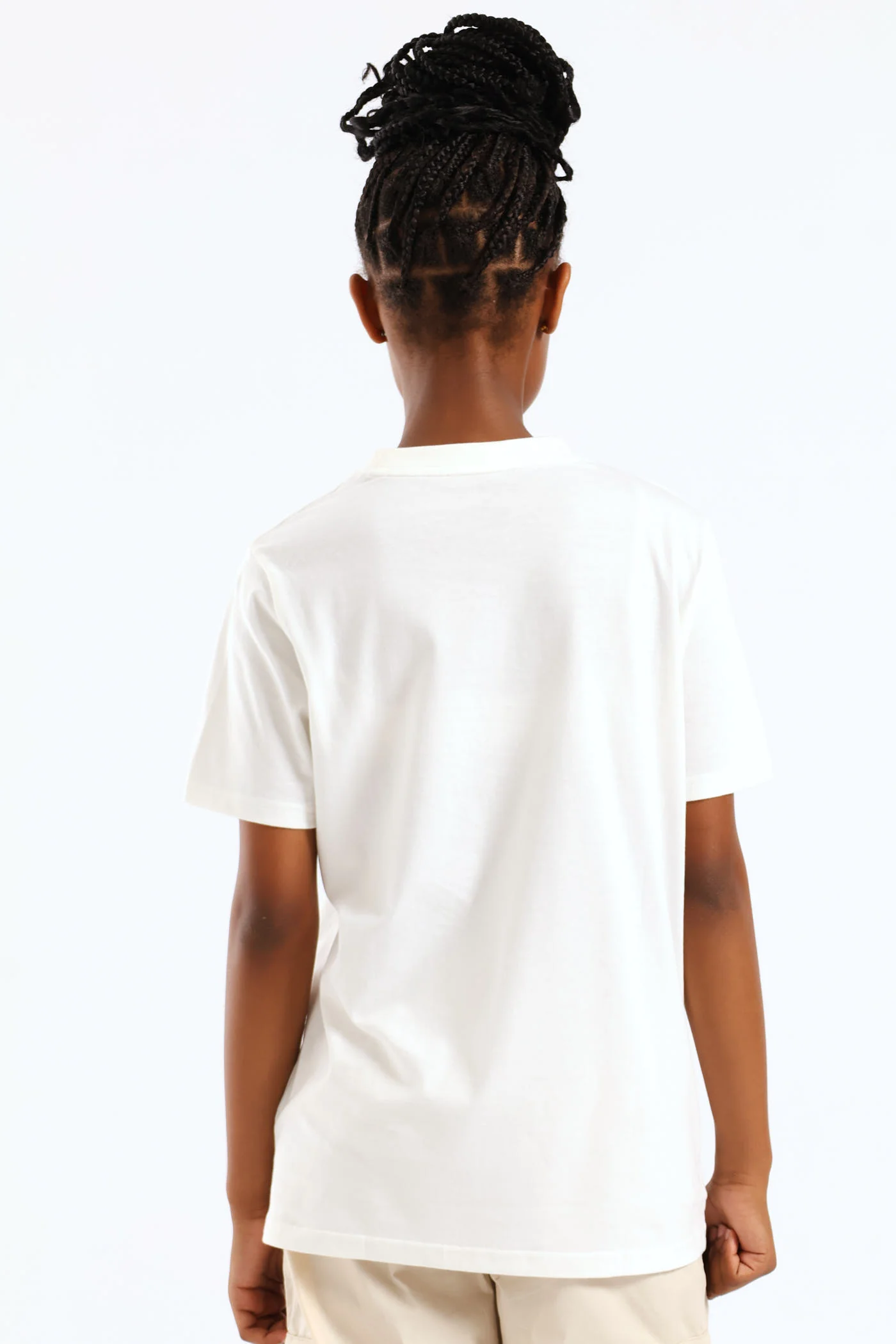 Girls Graphic Sneaker Tee - White - Image 4