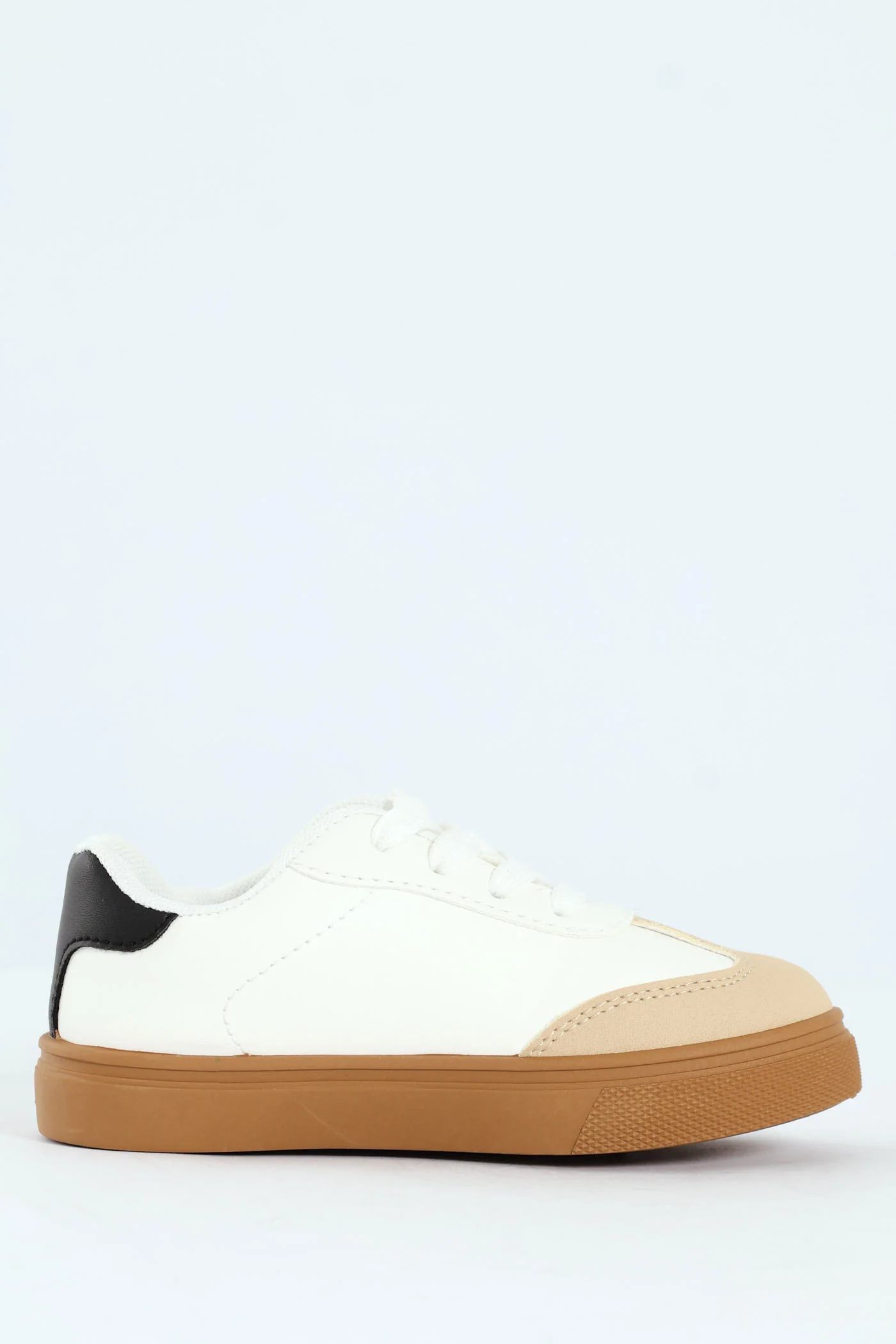 Pre-Girls Gumsole Sneaker - White/Black - Image 4