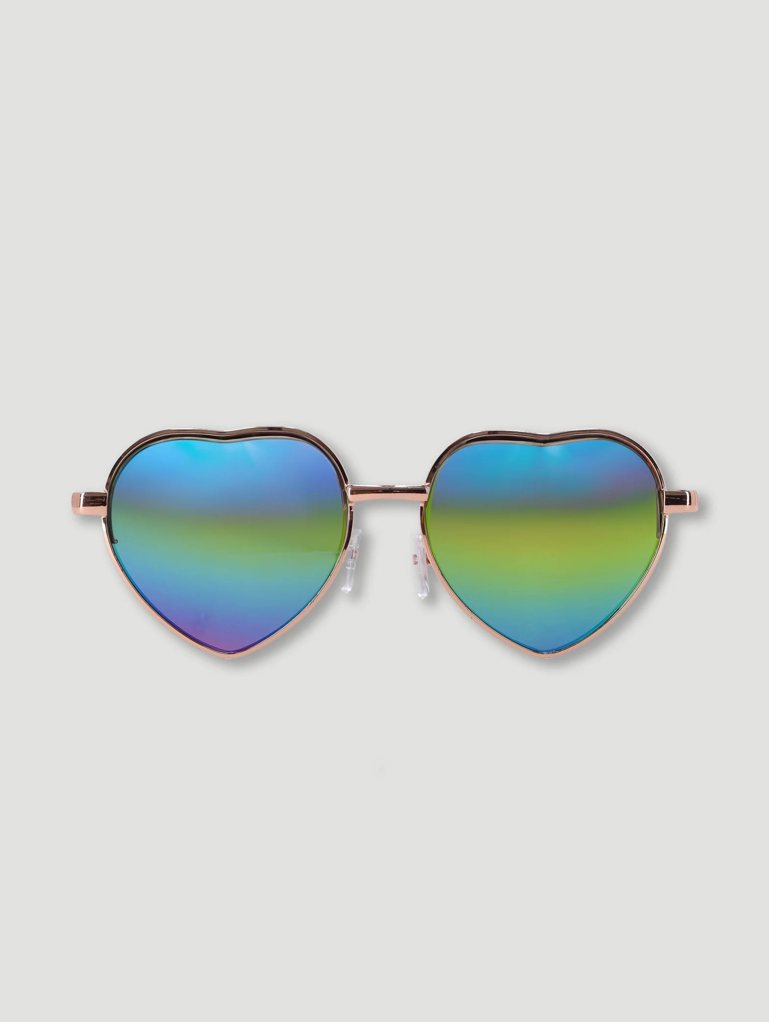 Pre-Girls Heart Shaped Aviator Sunglasses - Lilac - Image 2