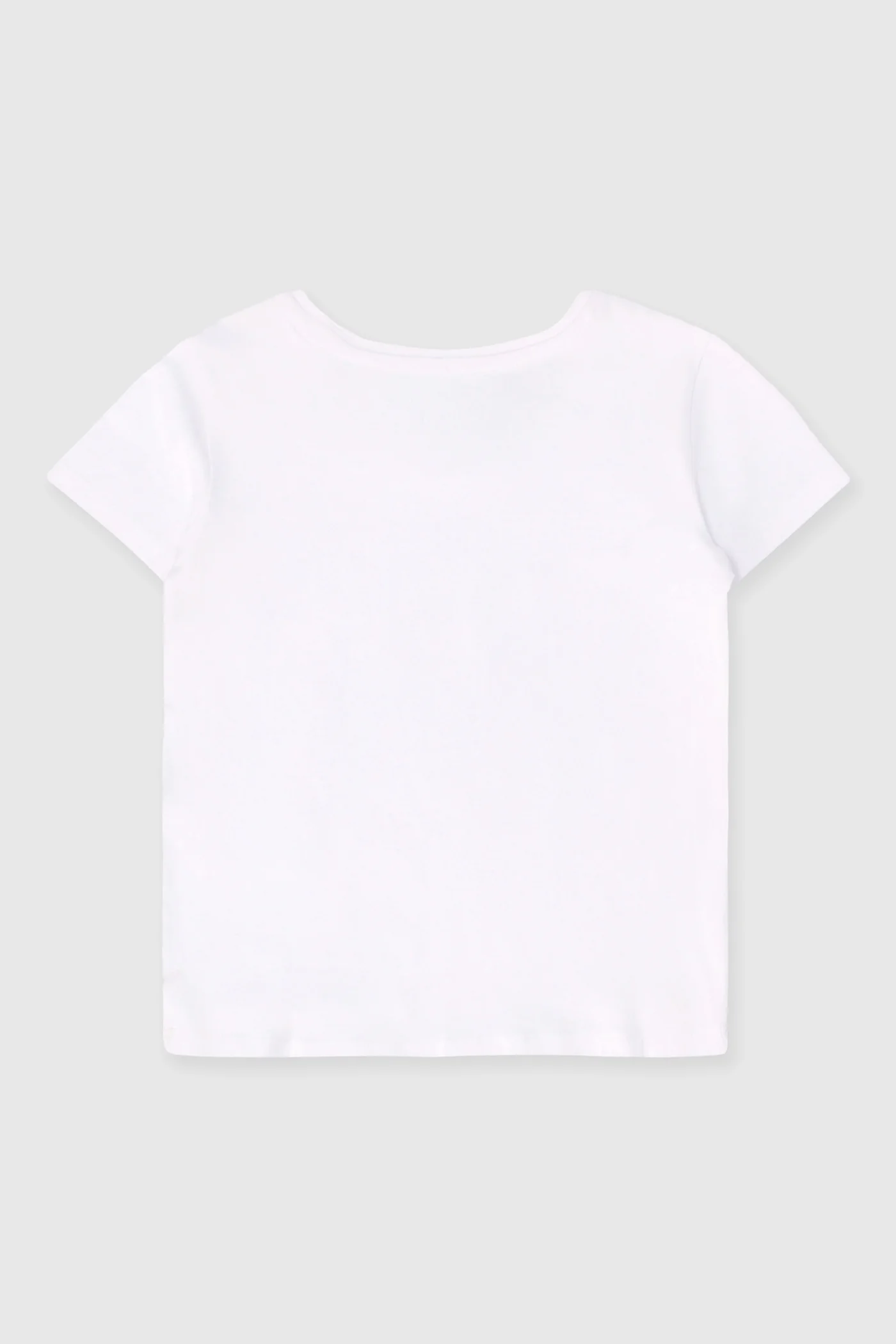 Pre-Girls High Low T-Shirt - White - Image 2